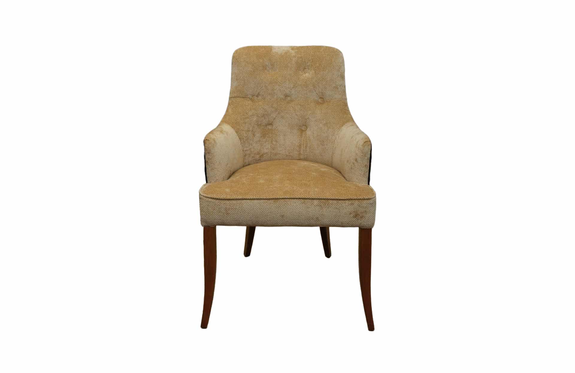 Home Decor Coda Dining Chair HB Cream ( Quilt ) Front View