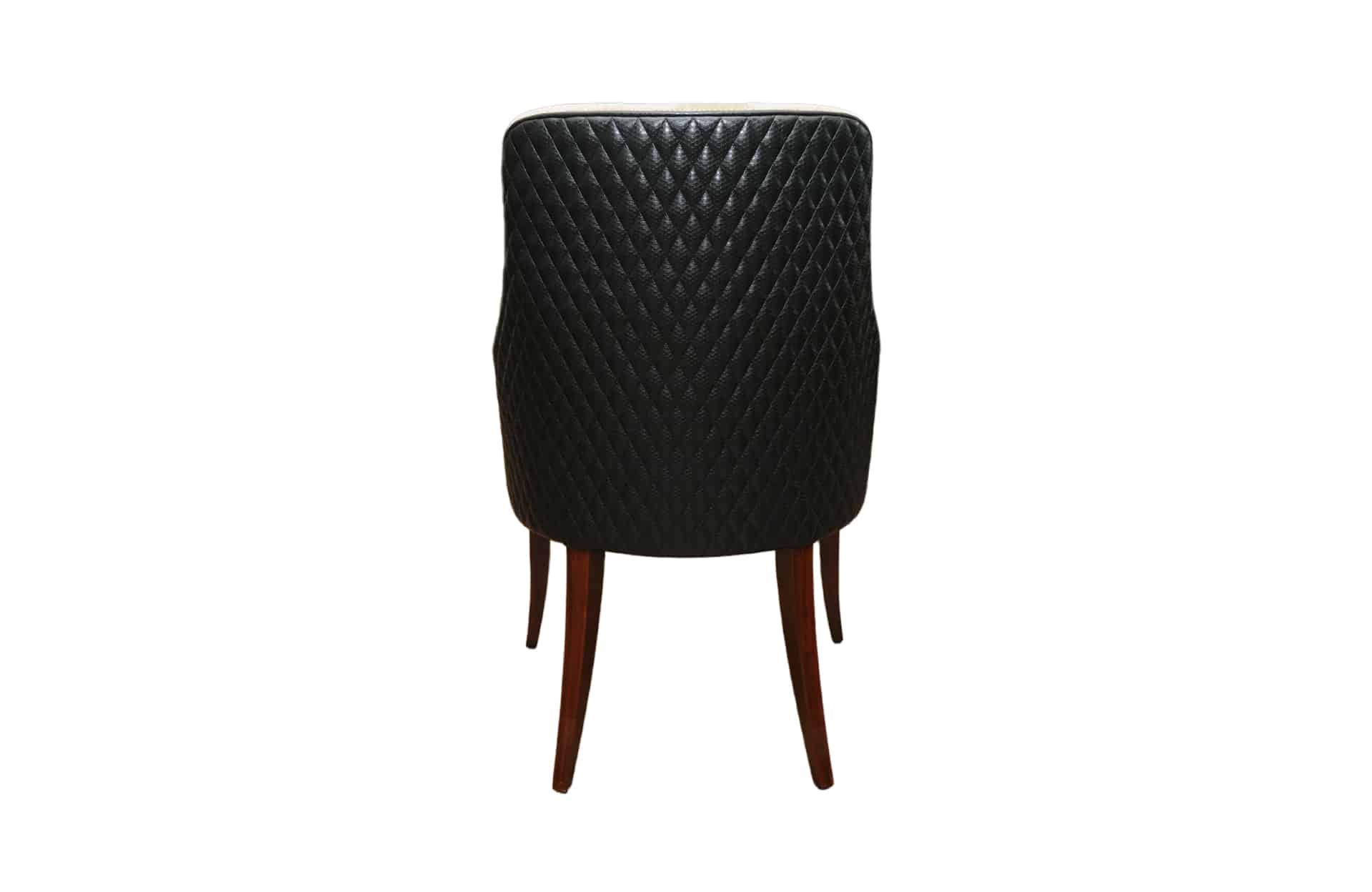Home Decor Coda Dining Chair HB Cream ( Quilt ) Back View