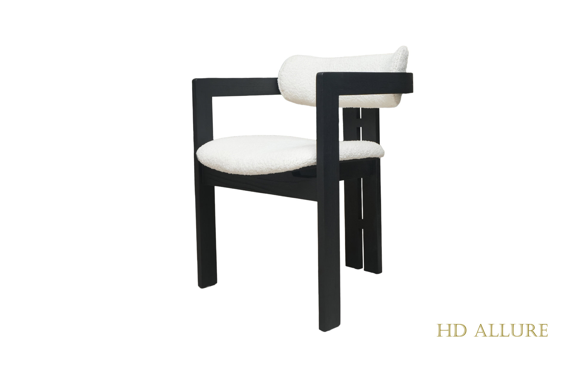 Home Decor Dining Chair Niort Oslo Ivory Side View