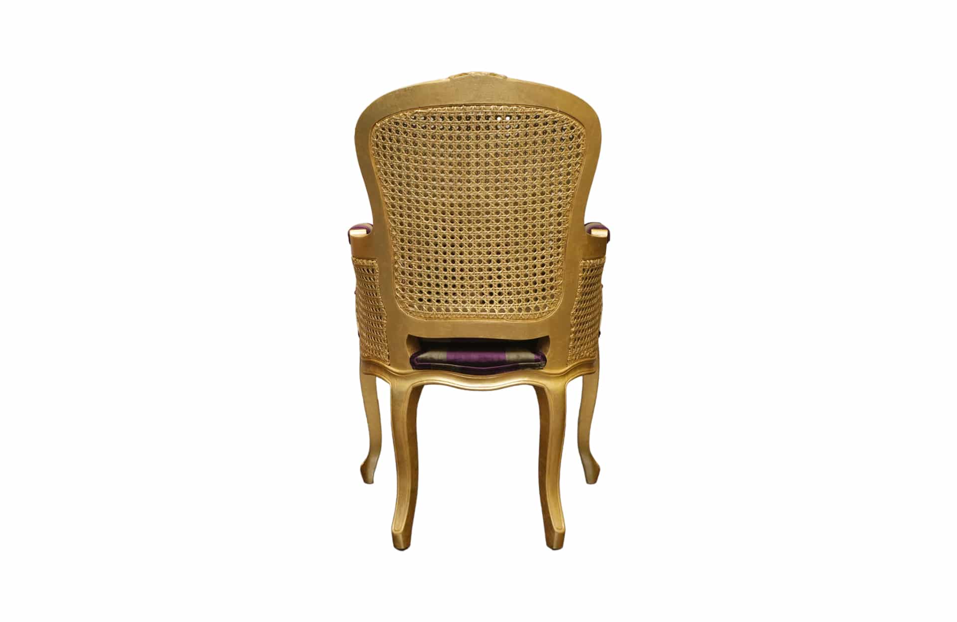 Home Decor Armchair De Mailly Chair MVS RG 1B Purple Back View