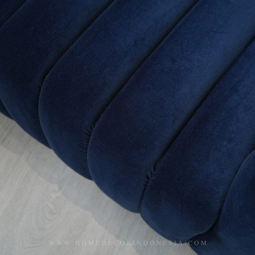 Home Decor Ortha Swivel Armchair LV 18 Navy Fabric Lisbon Velvet COL 18 Navy