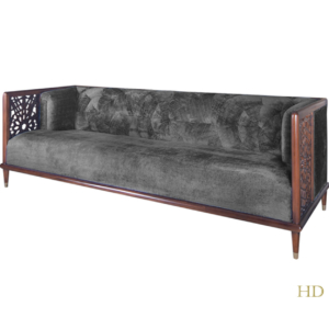 Home Decor Sofa Madhan 3S Greenport - Smoke Side View