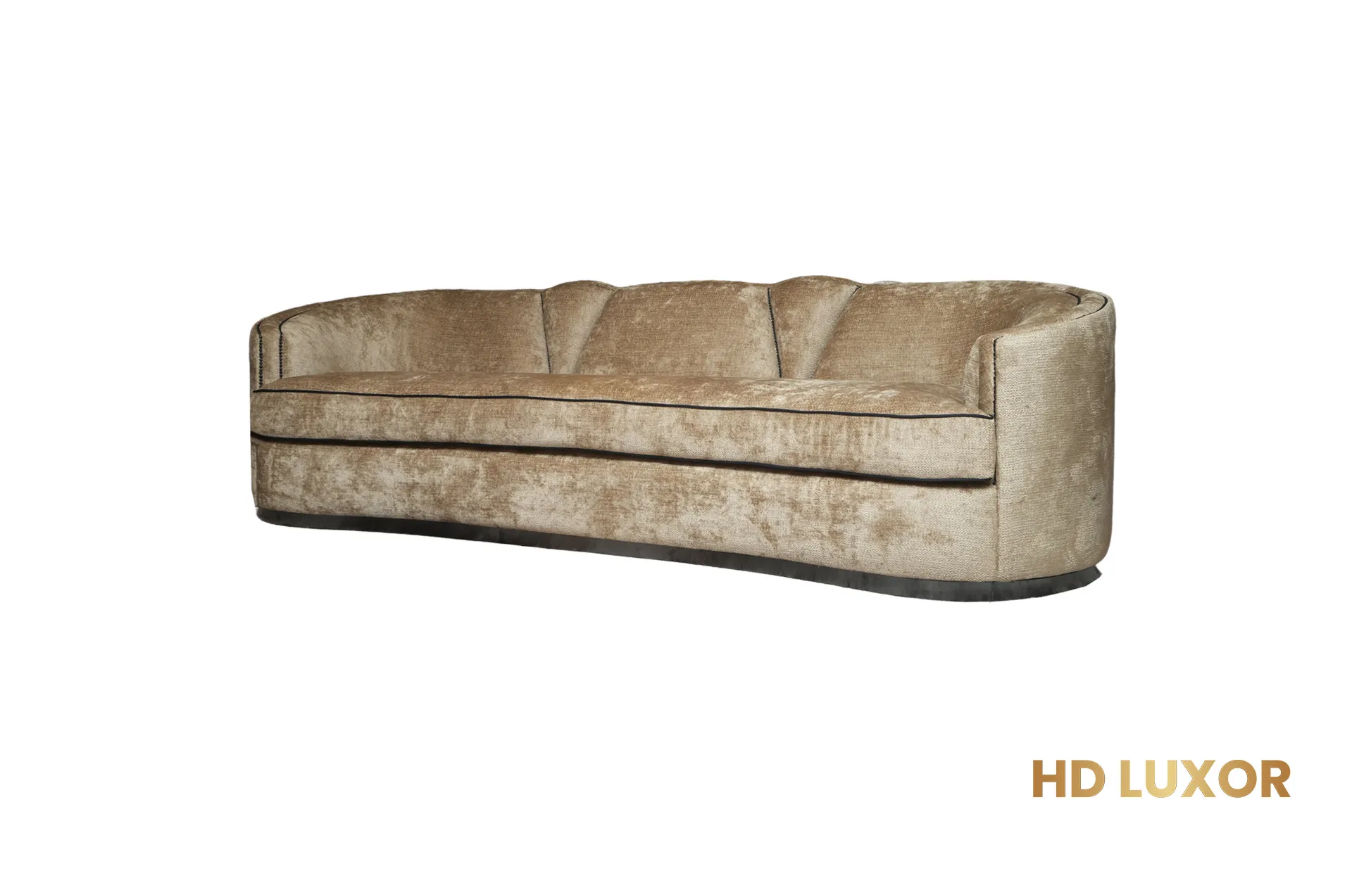 Home Decor Lalique Sofa MM 02 Mushroom ( with Stainless ) Side View
