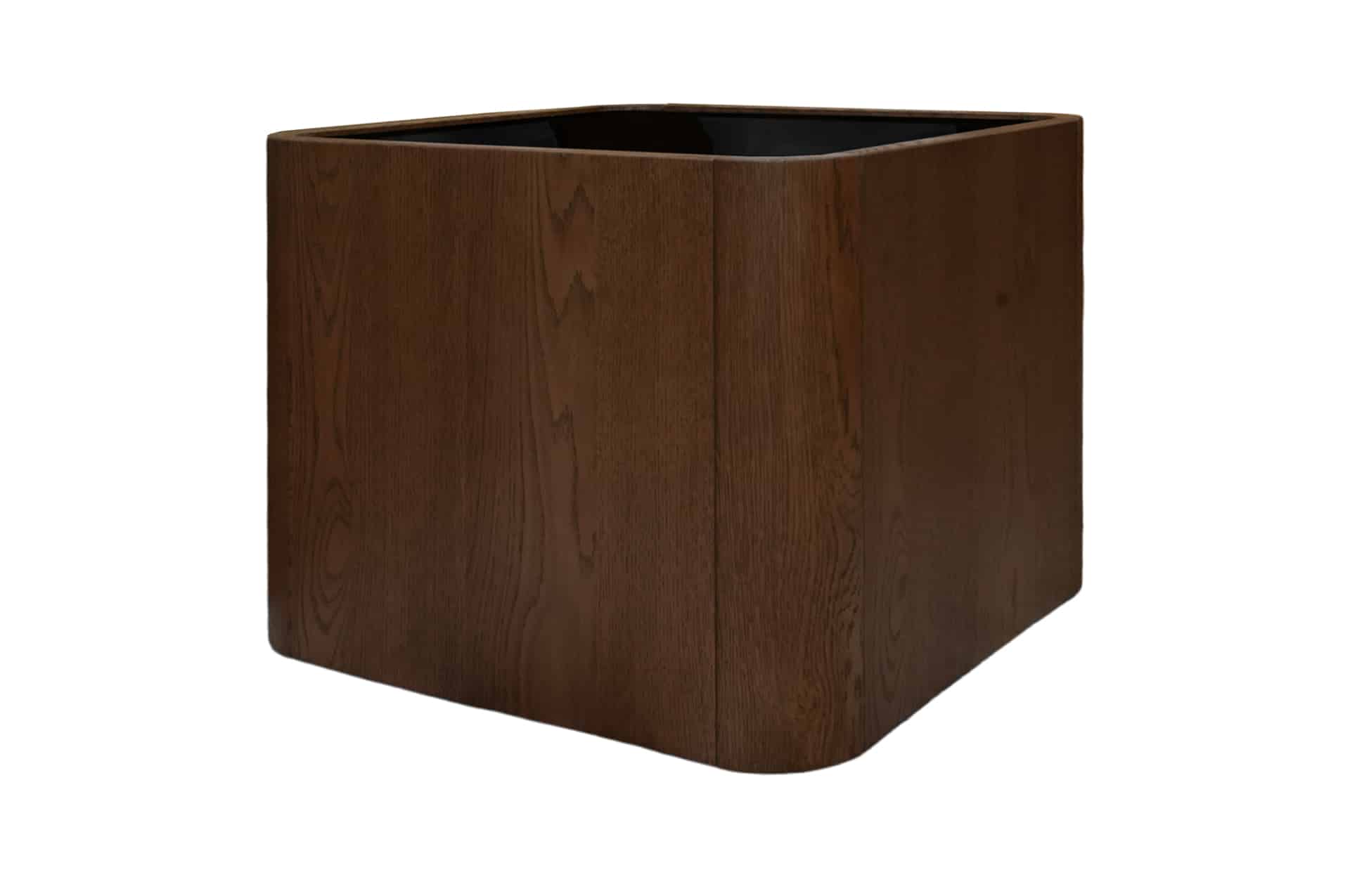 Home Decor Berg End Table with Glass Top Side Table Side View