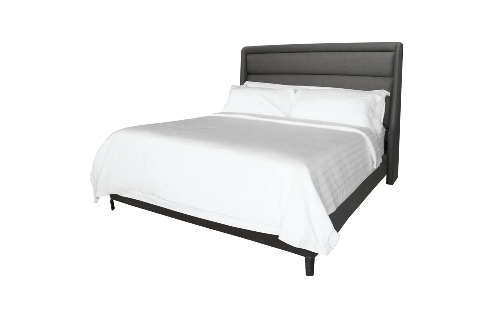 Home Decor Anders Bed TU 25 Stone Side View