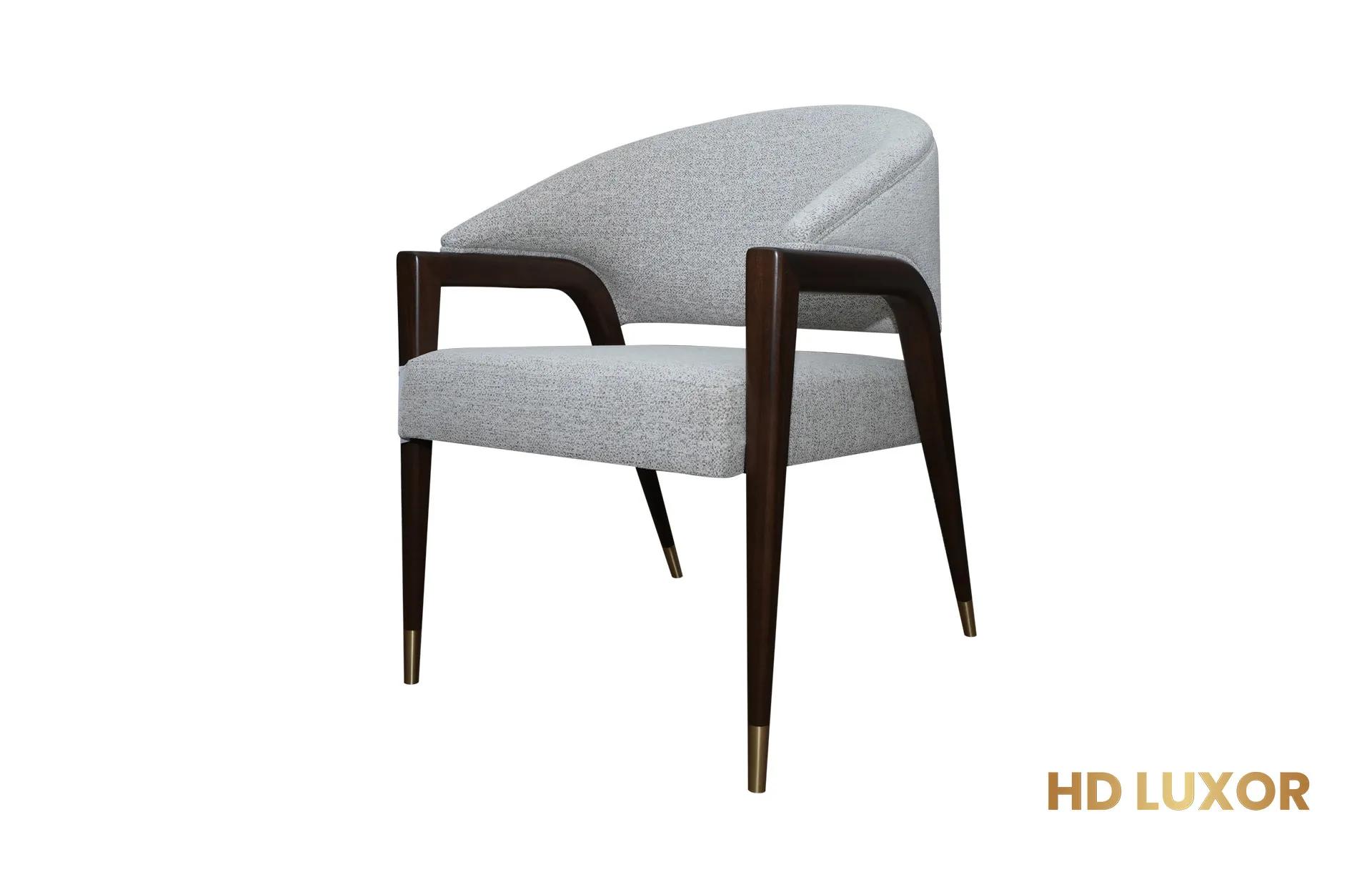 Home Decor Chair with Armrests Questa Q010 Side View