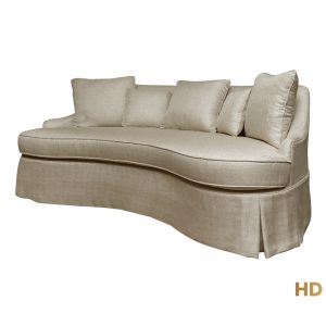 Home Decor Chestnut Sofa HRLD 09 Buff Side View