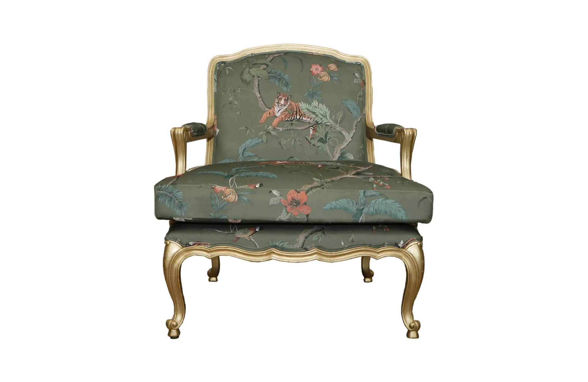 Home Decor Armchair Estate Rimini Chair FA Champagne Front View