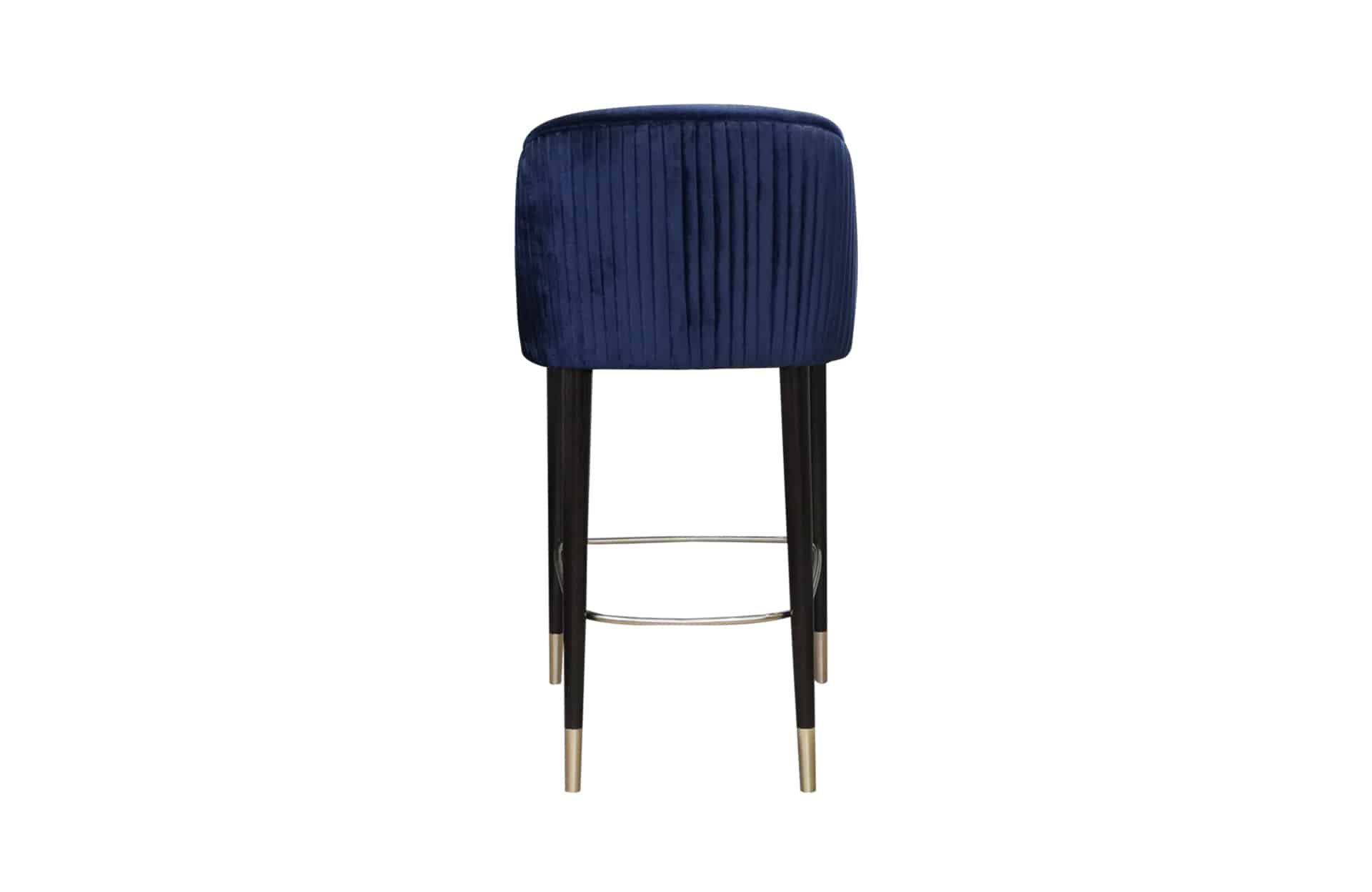 Home Decor Lixian Bar Stool SV 201 Navy Back View