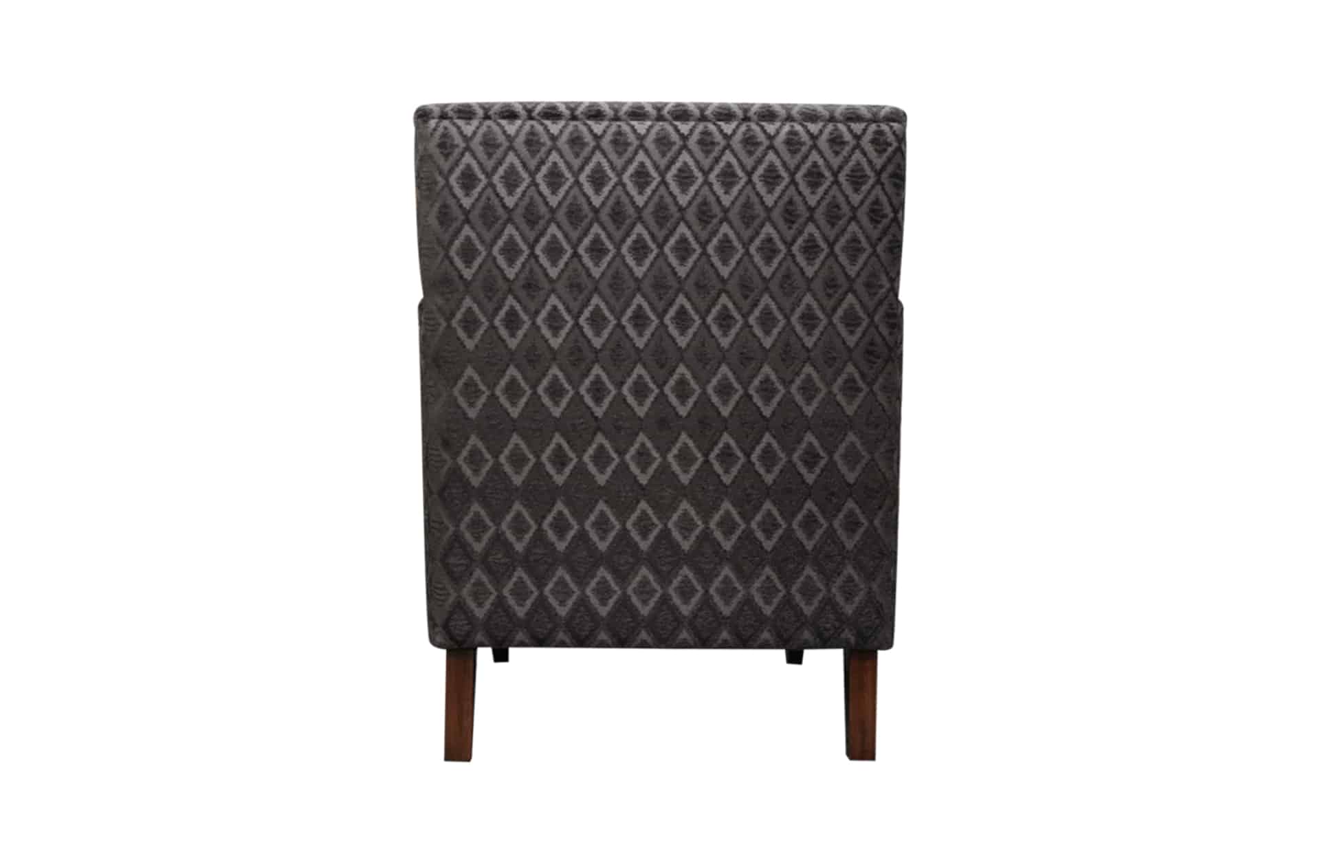 Home Decor Fay Arm Chair IA 02 Chestnut Back View
