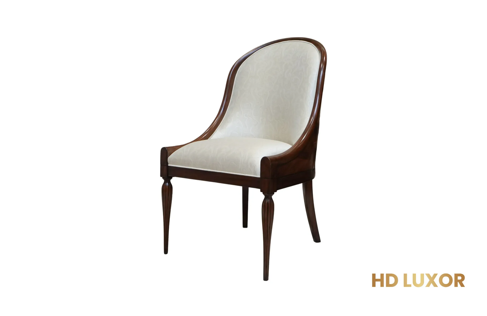Stylish Milano Armchair featuring a sleek, modern design with plush, comfortable upholstery and elegant wooden legs, perfect as a sophisticated accent chair for a contemporary living room.