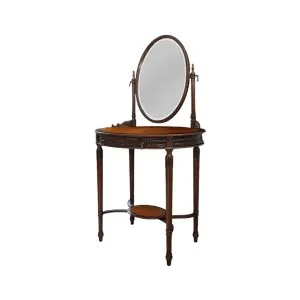 Home Decor Make Up Tables Vanity Paris Oval 33454 Side View