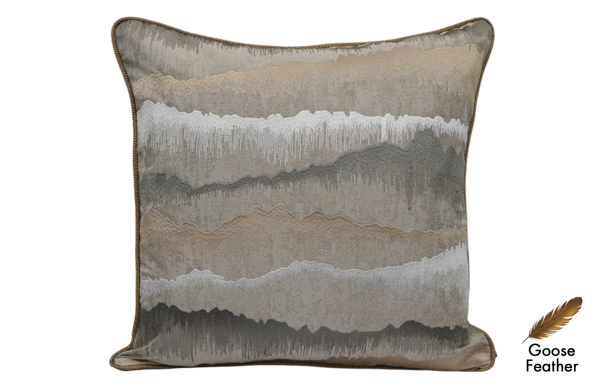 Home Decor Square Goose Feather CHN LXR 2003032922 Cushion Front View