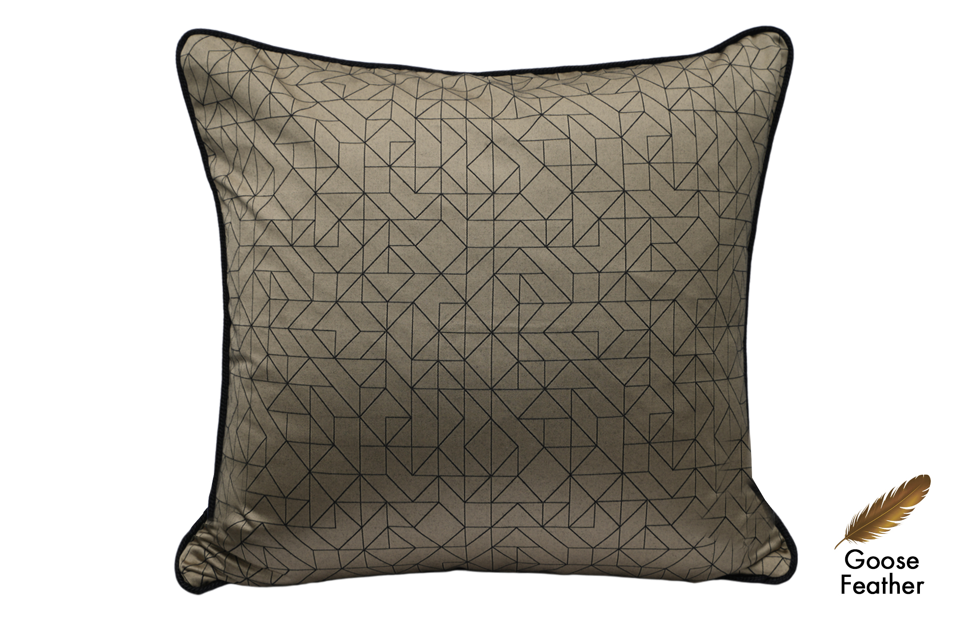 Home Decor Square Goose Feather CHN LXR 2003032924 Cushion Front View