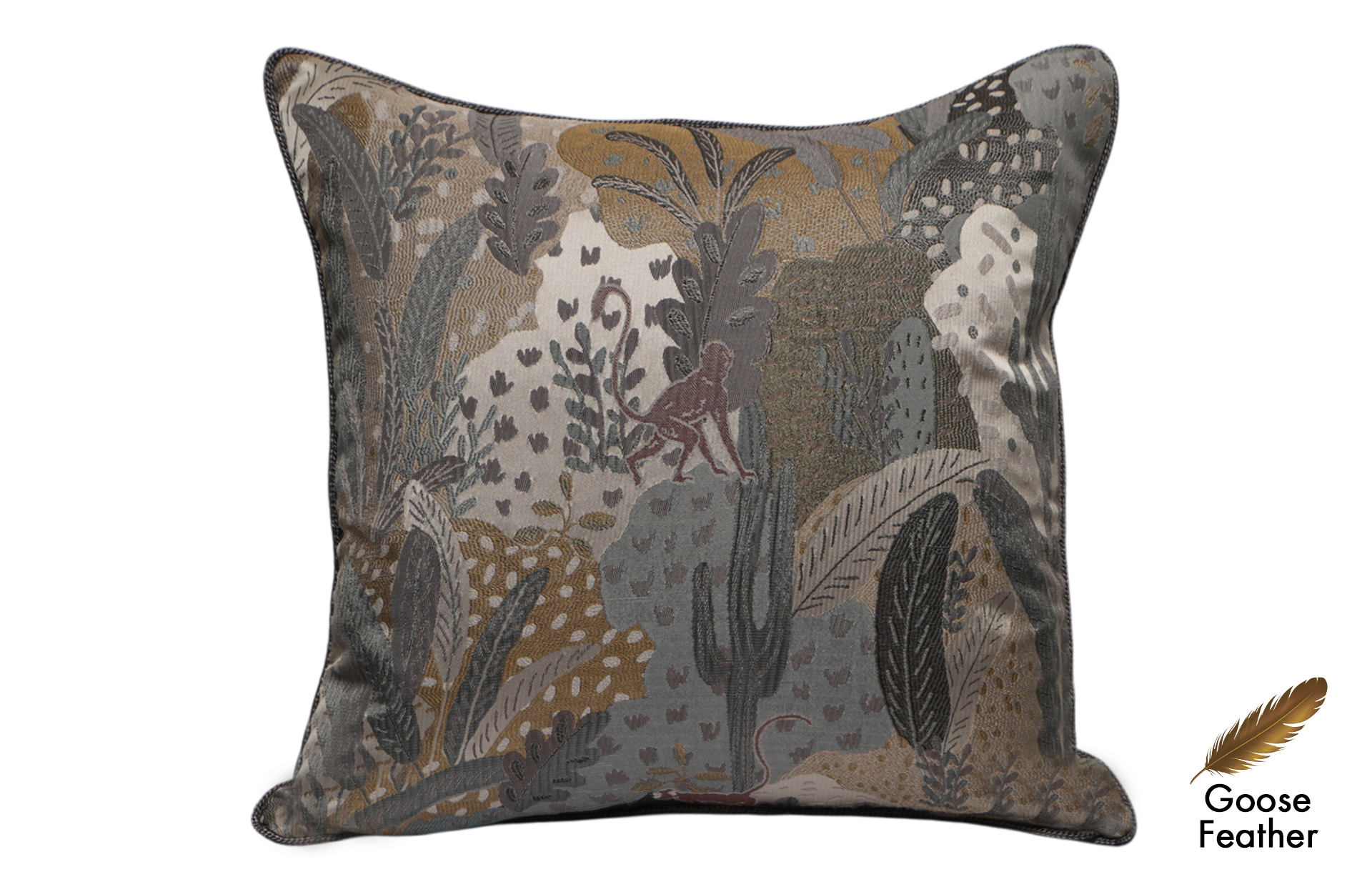 Home Decor Square Goose Feather Cushion CHN LXR 2003032926 Cushion Front View