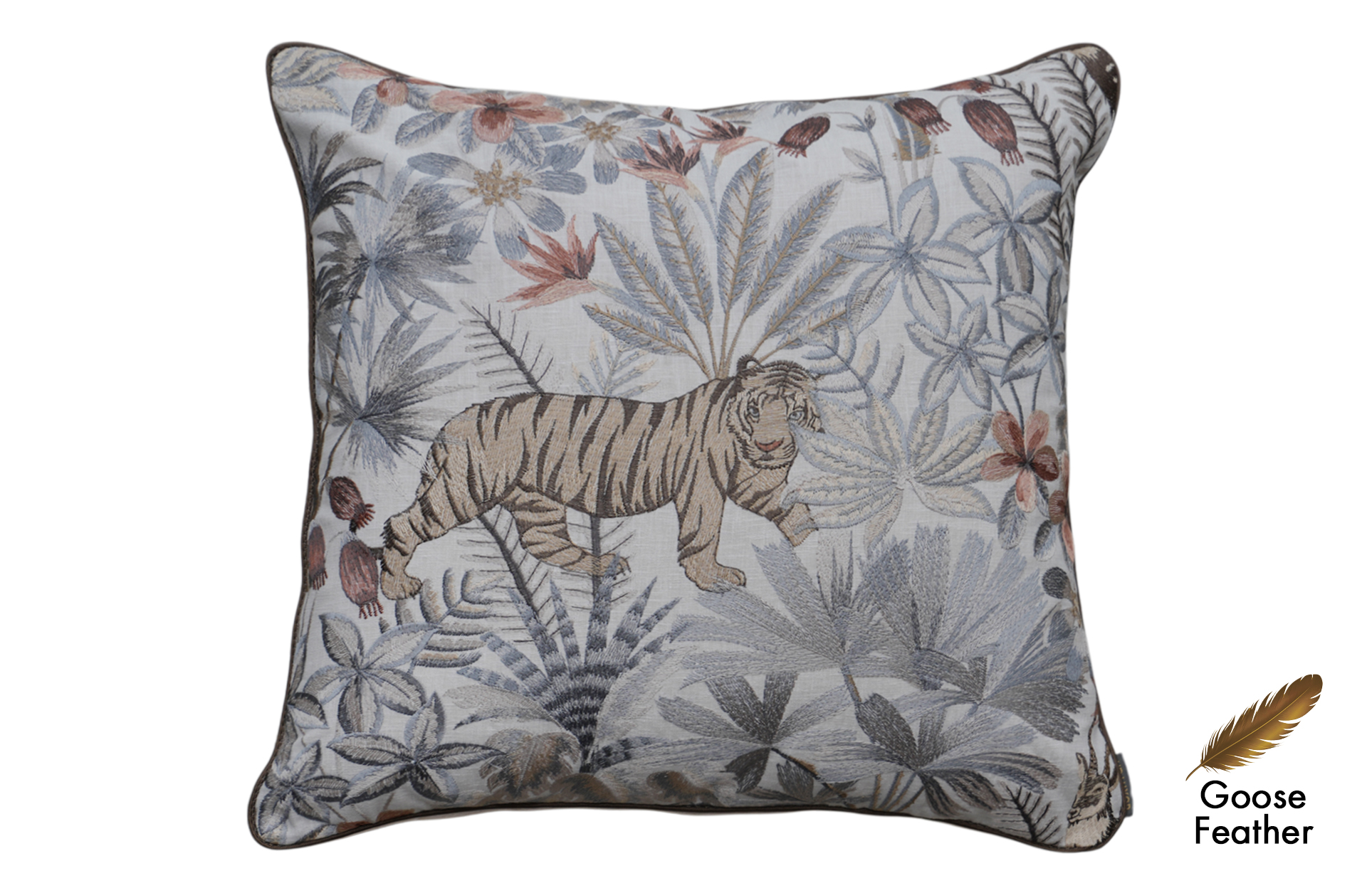 Home Decor Square Goose Feather Cushion CHN LXR 2003032934 Cushion Front View