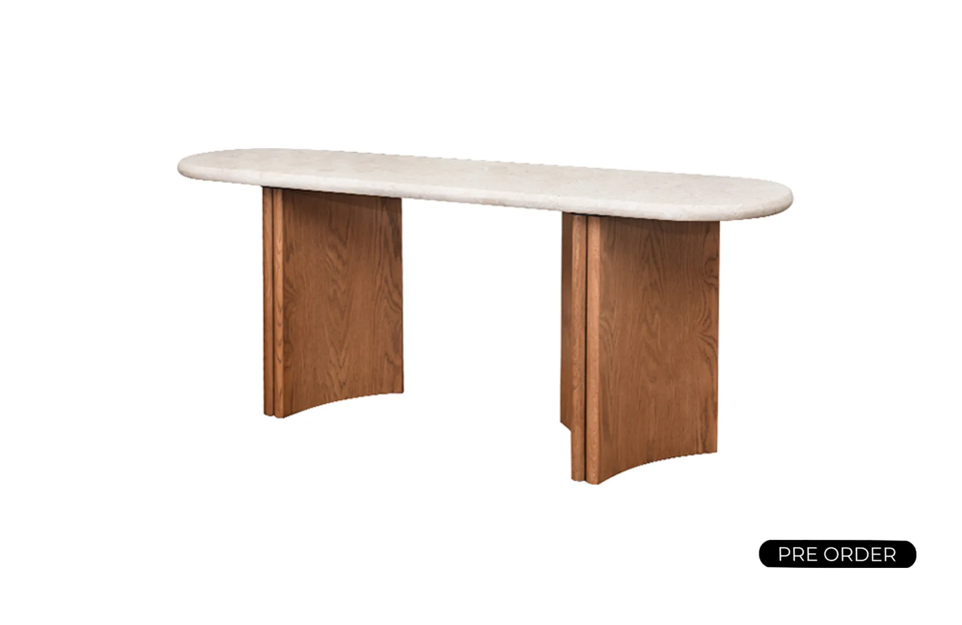 Casena Console Table Cream Marble