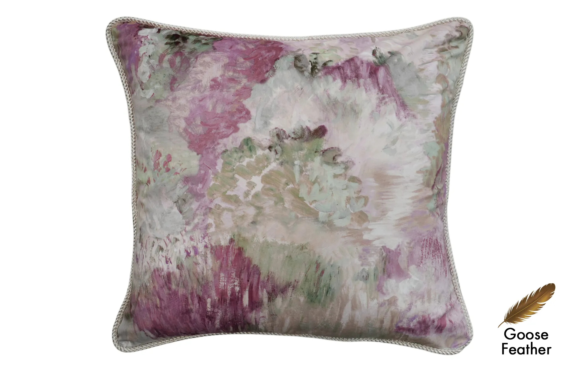 Home Decor Square Goose Feather Cushion CHN LXR 2003033100 B Cushion Front View