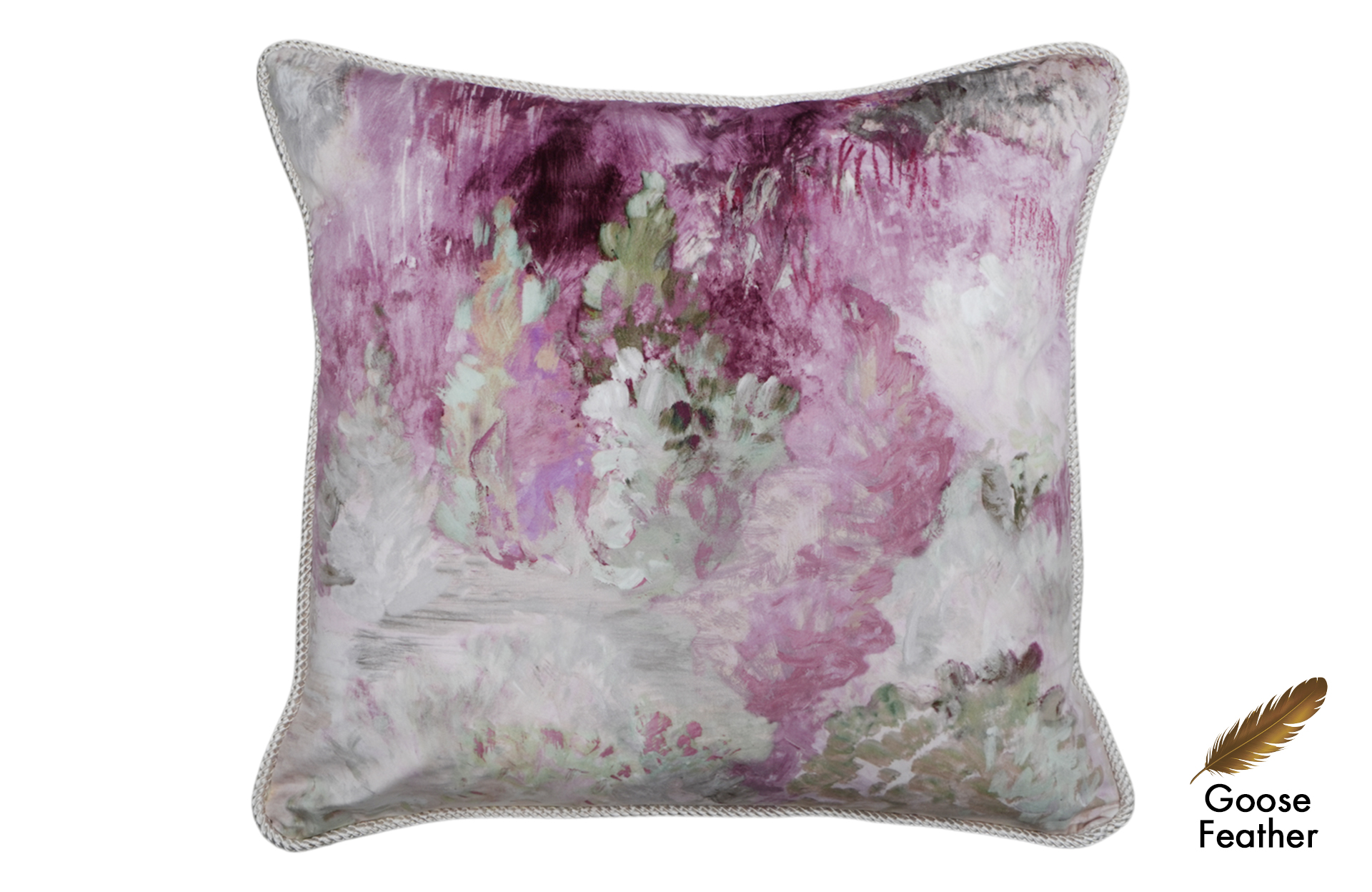 Home Decor Square Goose Feather Cushion CHN LXR 2003033100 A Cushion Front View