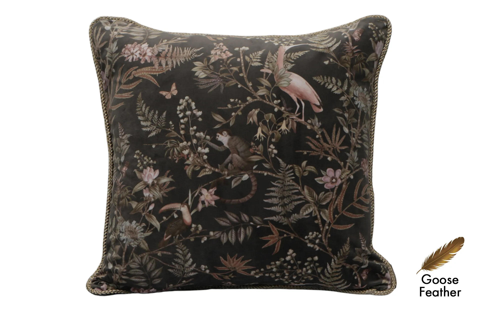 Home Decor Sqaure Goose Feather Cushion CHN LXR 2003032928 Cushion Front View