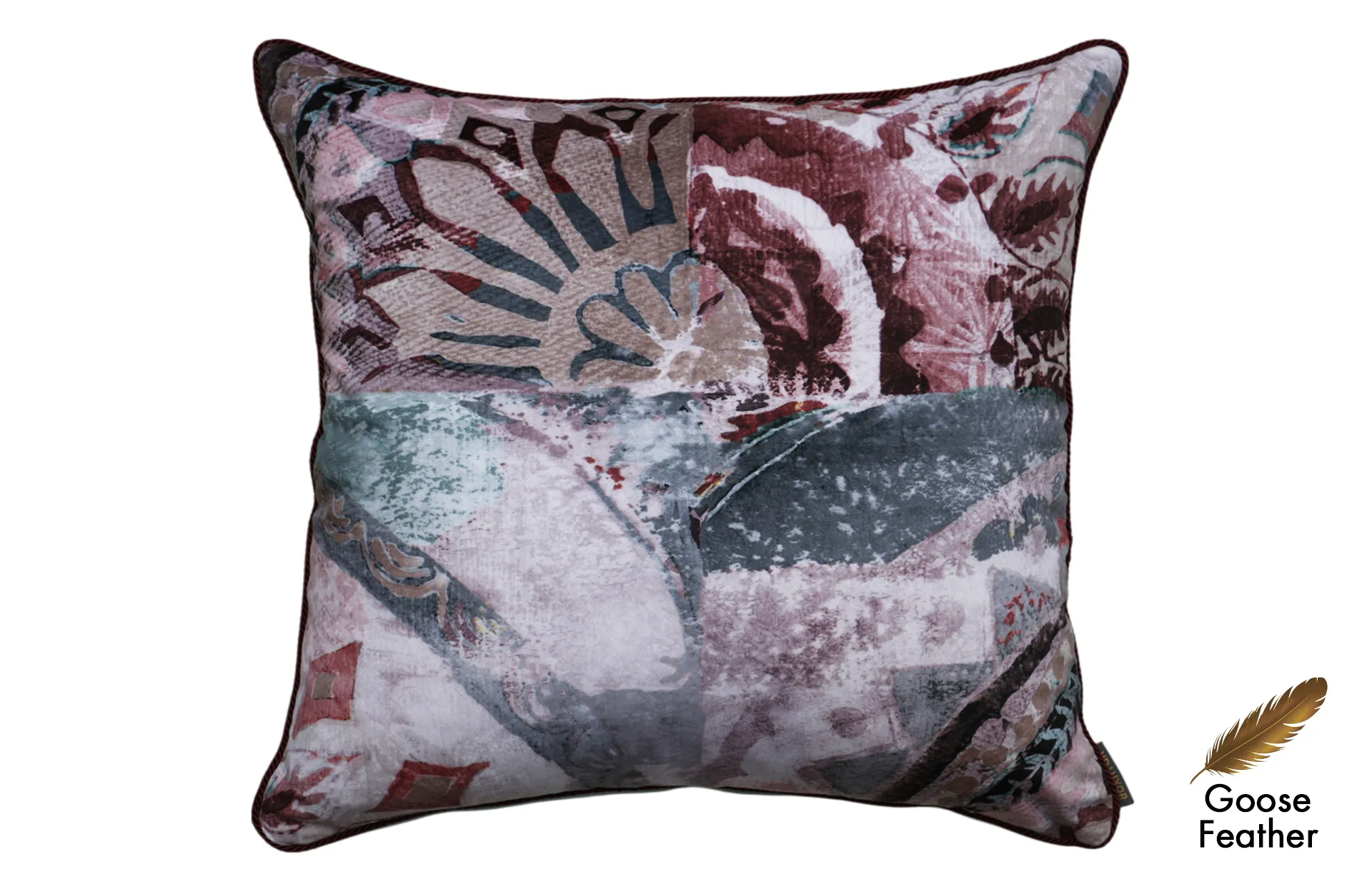 Home Decor Sqaure Goose Feather Cushion CHN LXR 2003032948 Cushion Front View