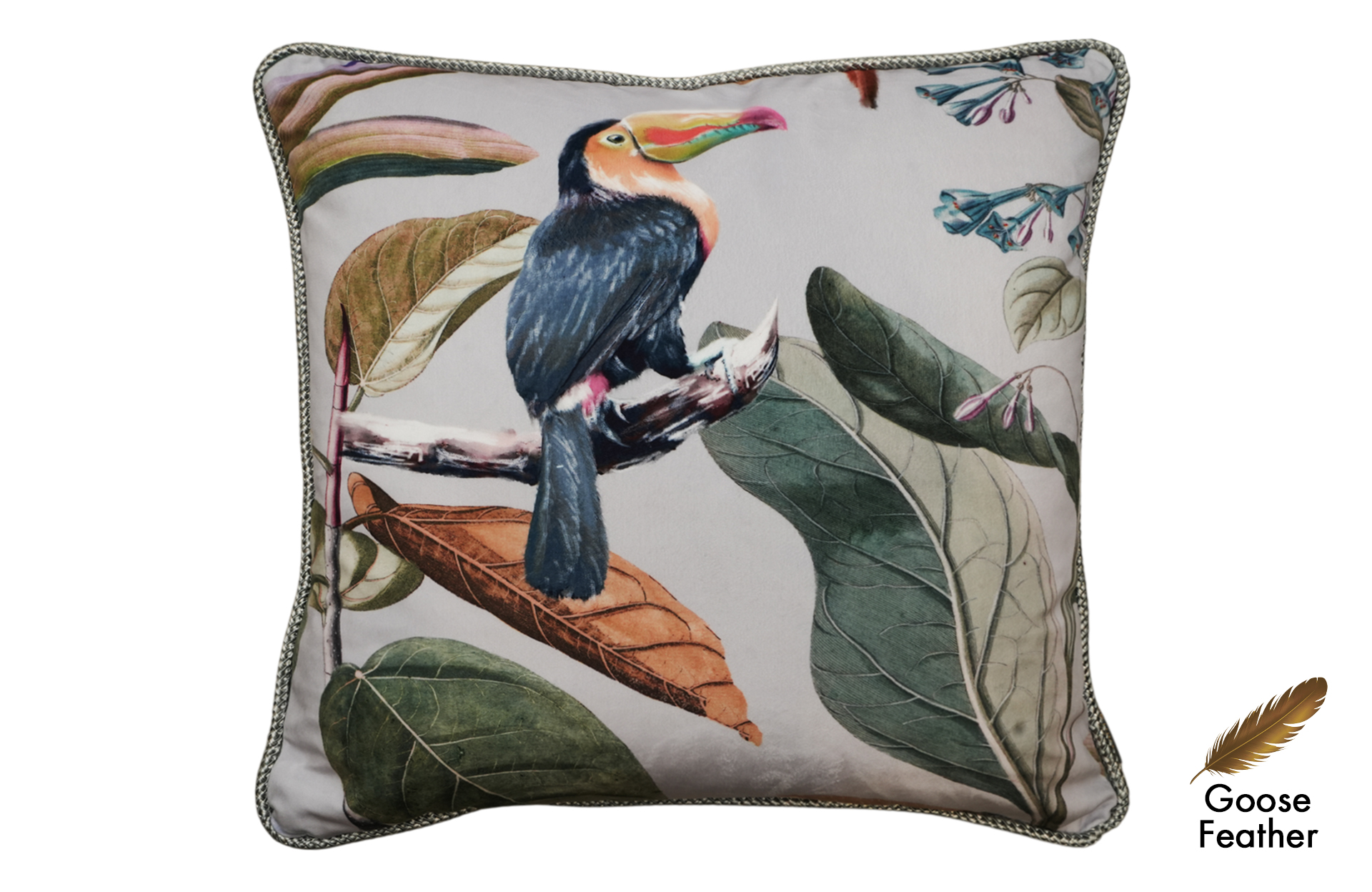 Home Decor Square Goose Feather Cushion CHN LXR 2003032952-B Cushion Front View
