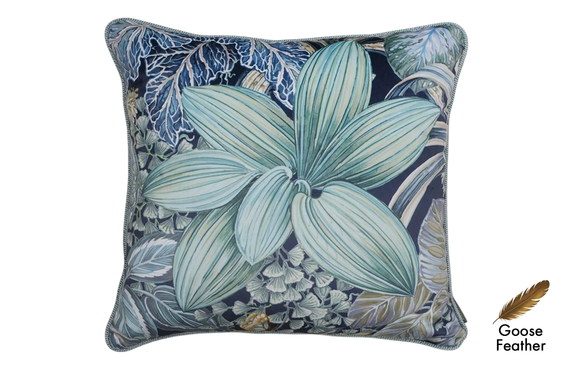Home Decor Square Goose Feather Cushion CHN LXR 2003033200 A Cushion Front View
