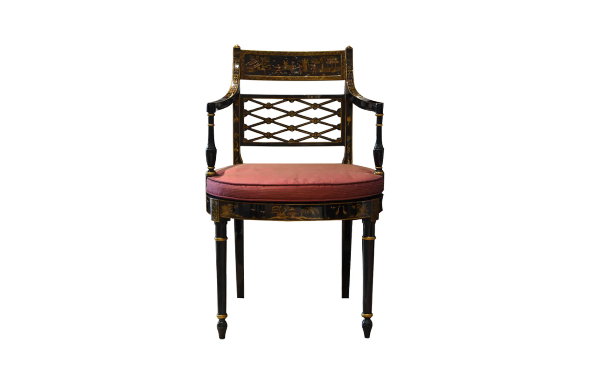 Home Decor Chinoiserie Arm Chair 33460 Front View