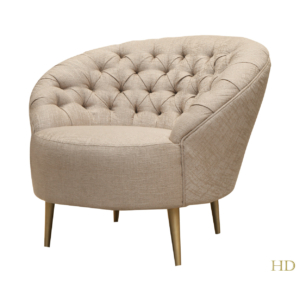 Home Decor Armchair Cordoba Chelsey Flax Side View