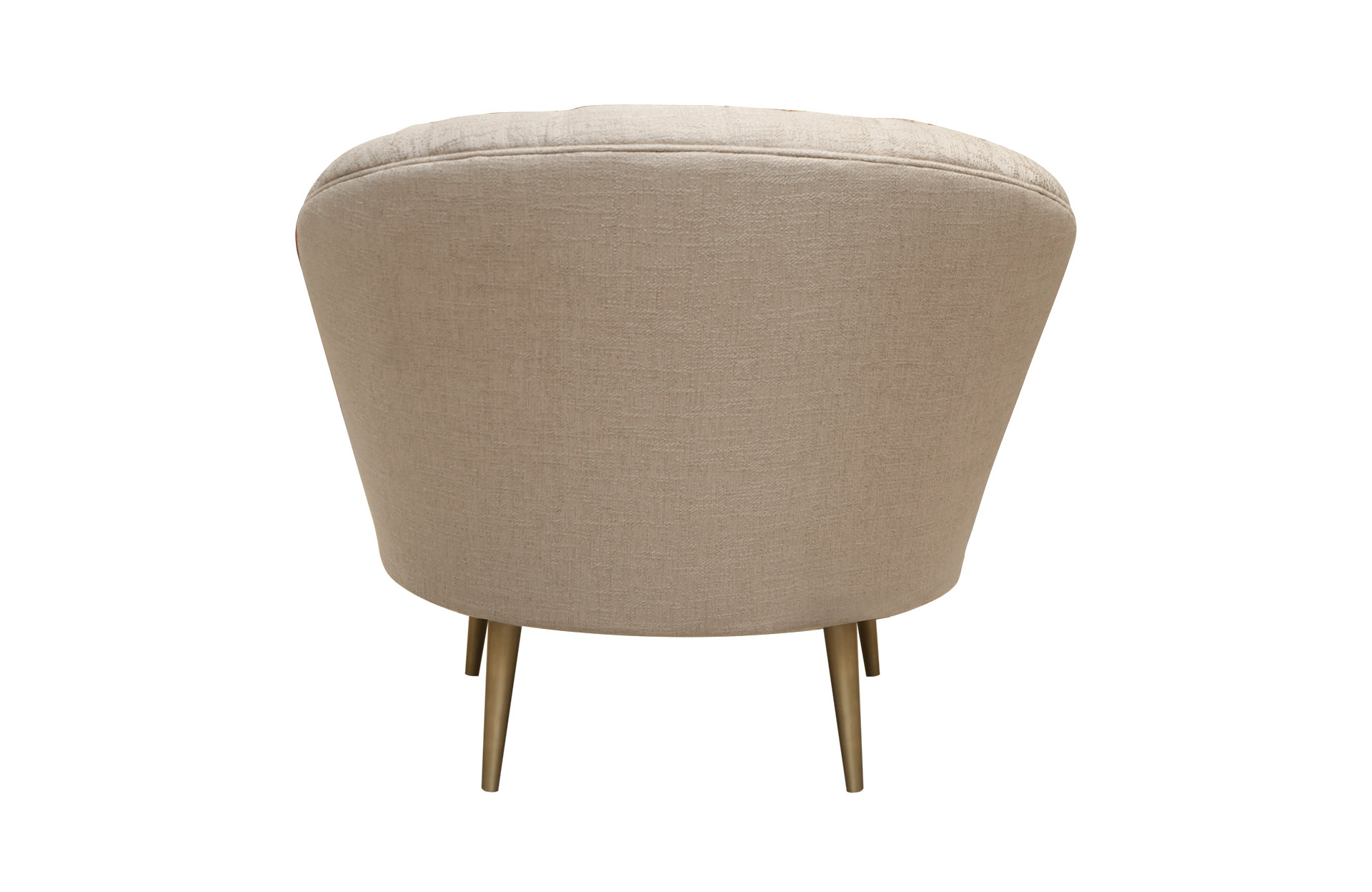 Home Decor Armchair Cordoba Chelsey Flax Back View