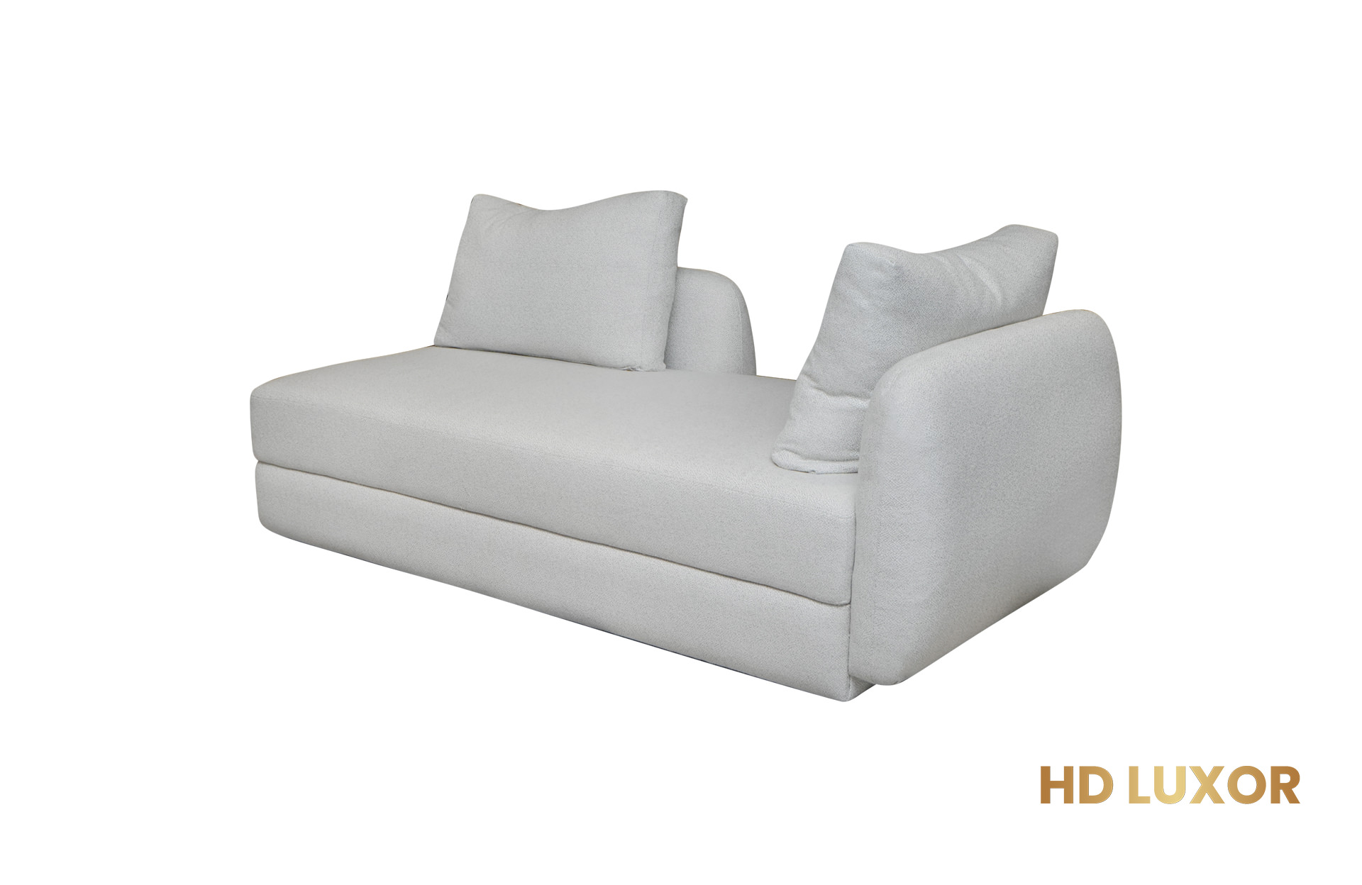 Home Decor Blooms Chaise Large KD White Side View