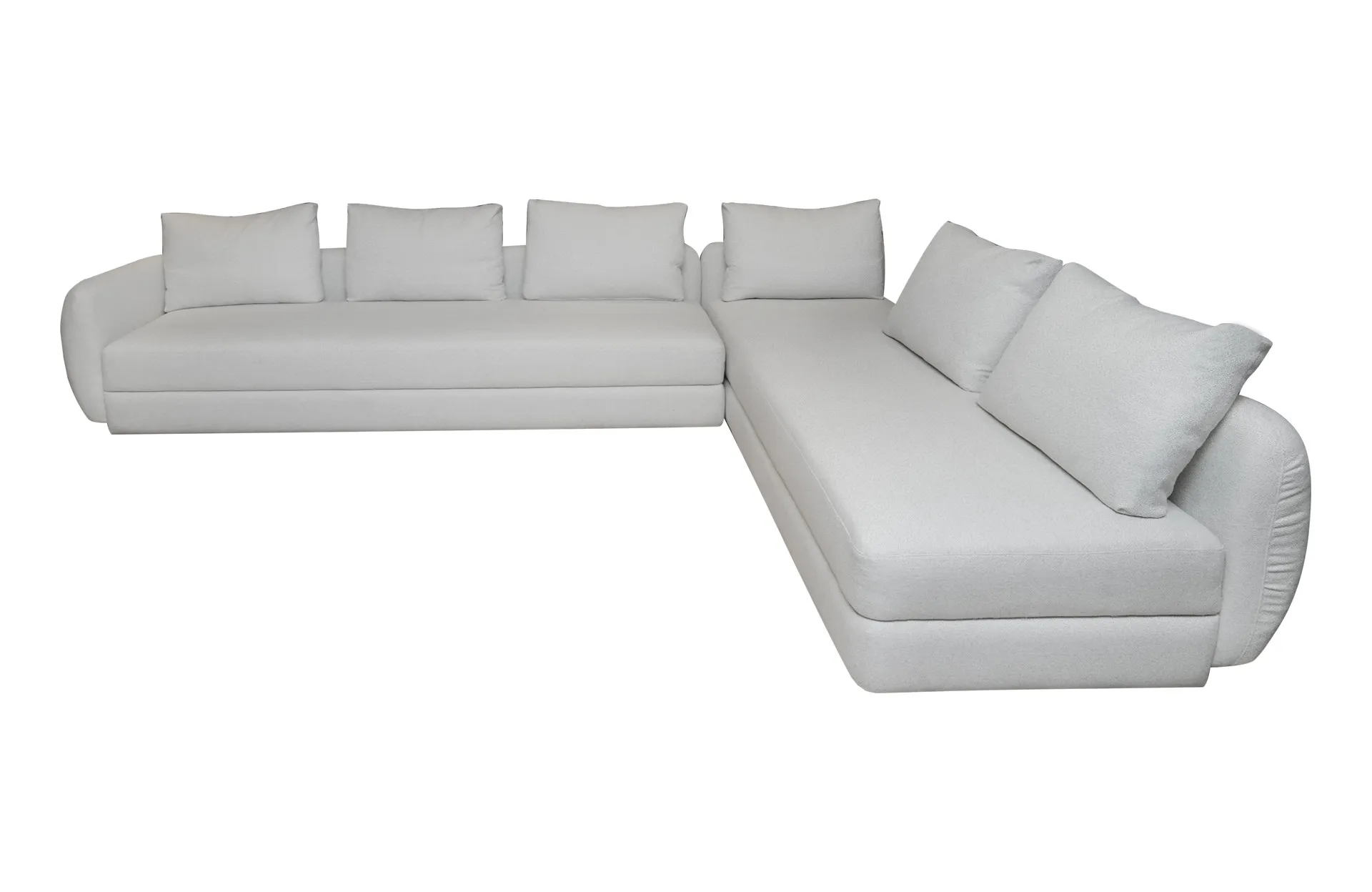Home Decor Sectional & Corner Sofa Blooms Sofa Large KD White Side / Front View