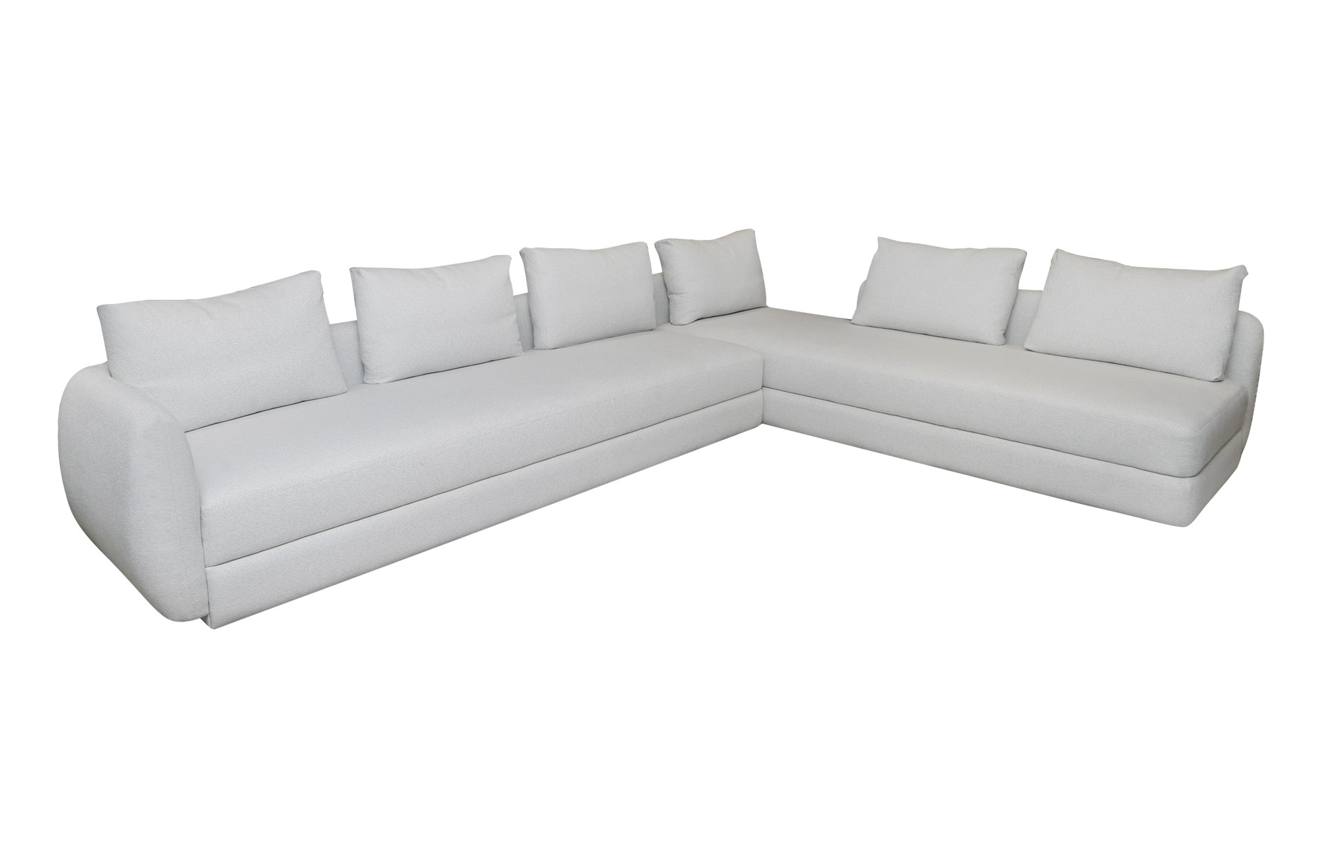Home Decor Sectional & Corner Sofa Blooms Sofa Large KD White Front View