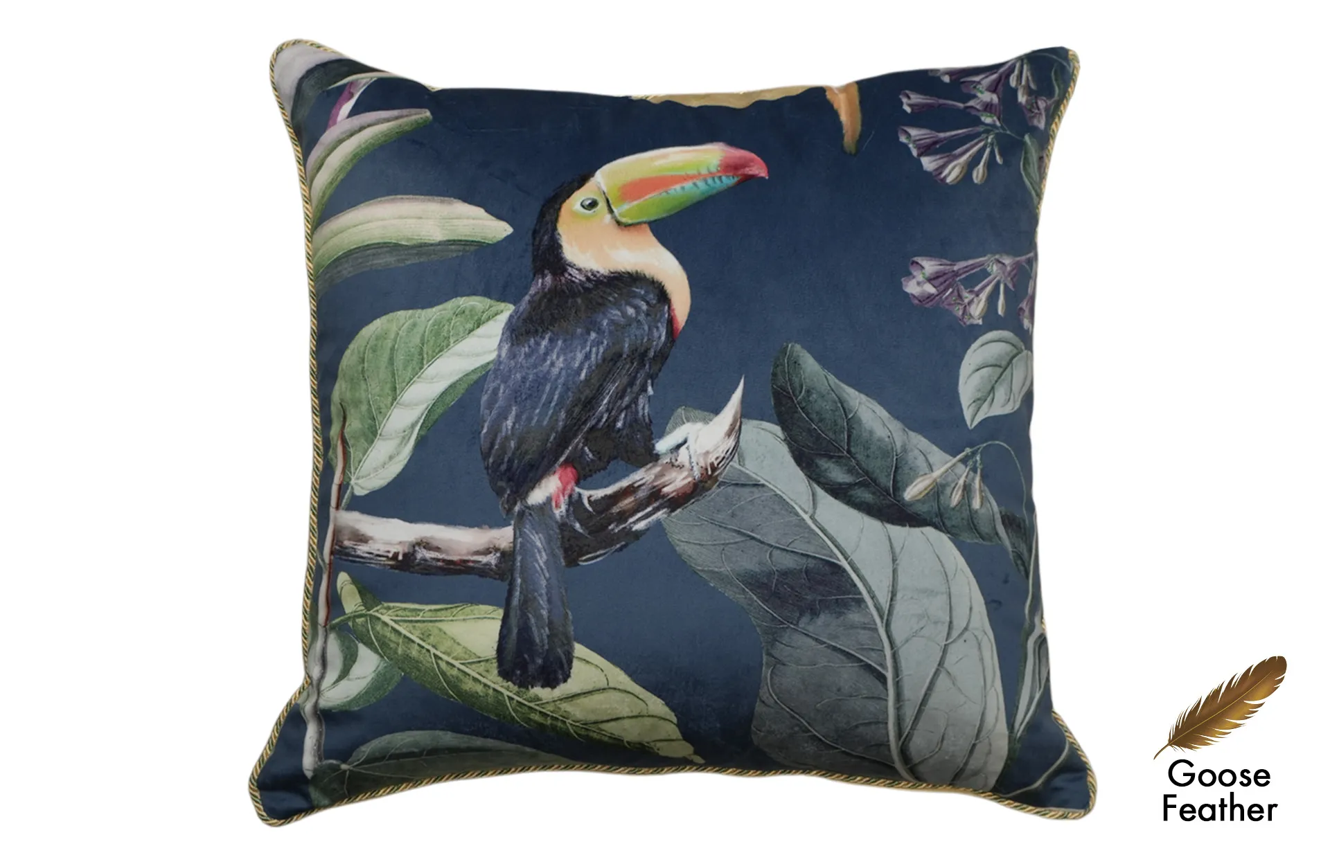 Home Decor Goose Feather Square Cushion CHN LXR 2003032950-B Cushion Front View