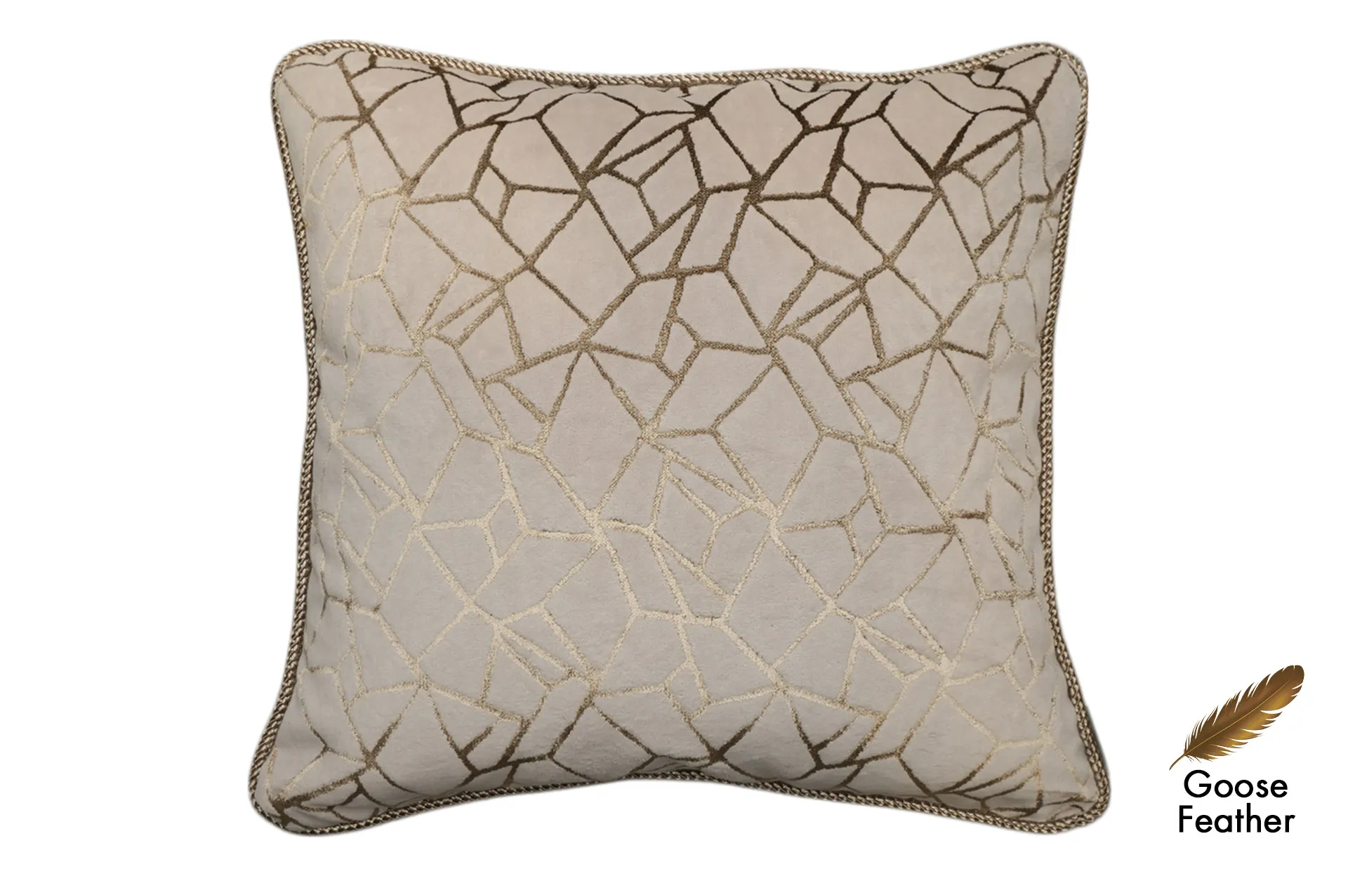 Home Decor Goose Feather Square Cushion CHN LXR 2003033628 IND Cushion Front View