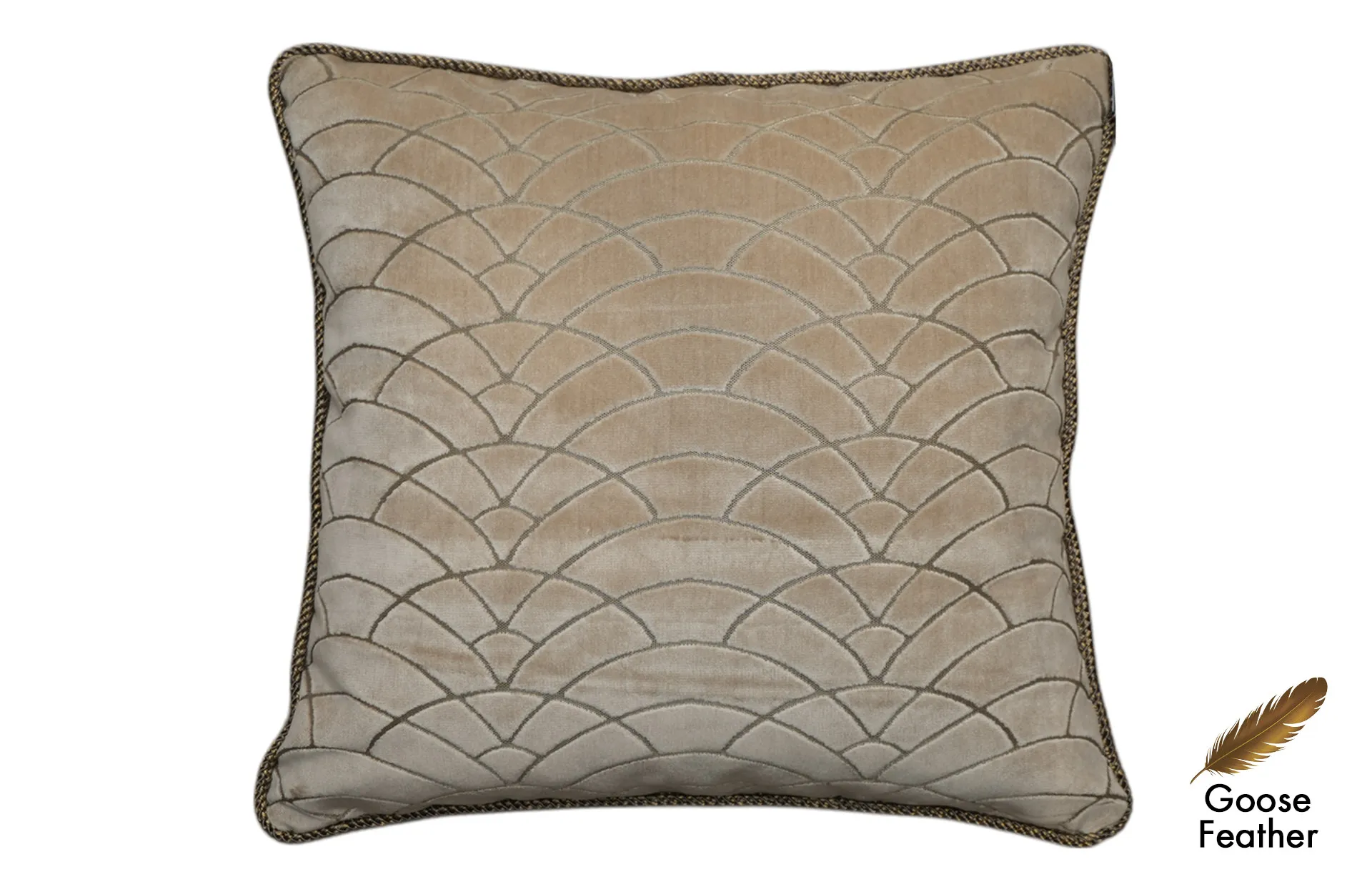Home Decor Goose Feather Square Cushion CHN LXR 2003033630 IND Cushion Front View
