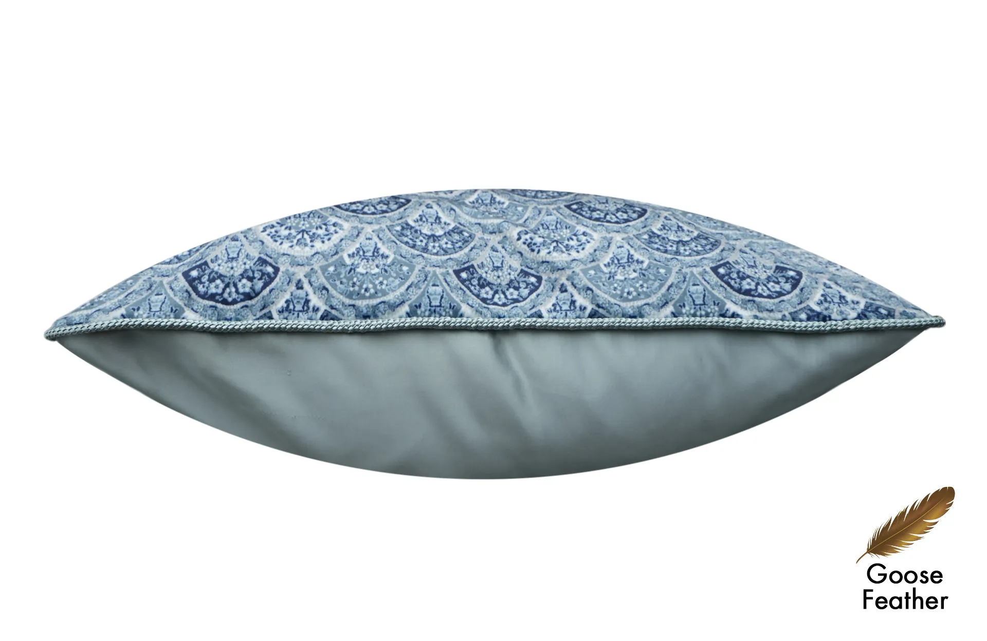 Home Decor Goose Feather Cushion CHN LXR 2003033631 Duck Egg Cushion Front CHN LXR 2003033631 Duck Egg Cushion Side View