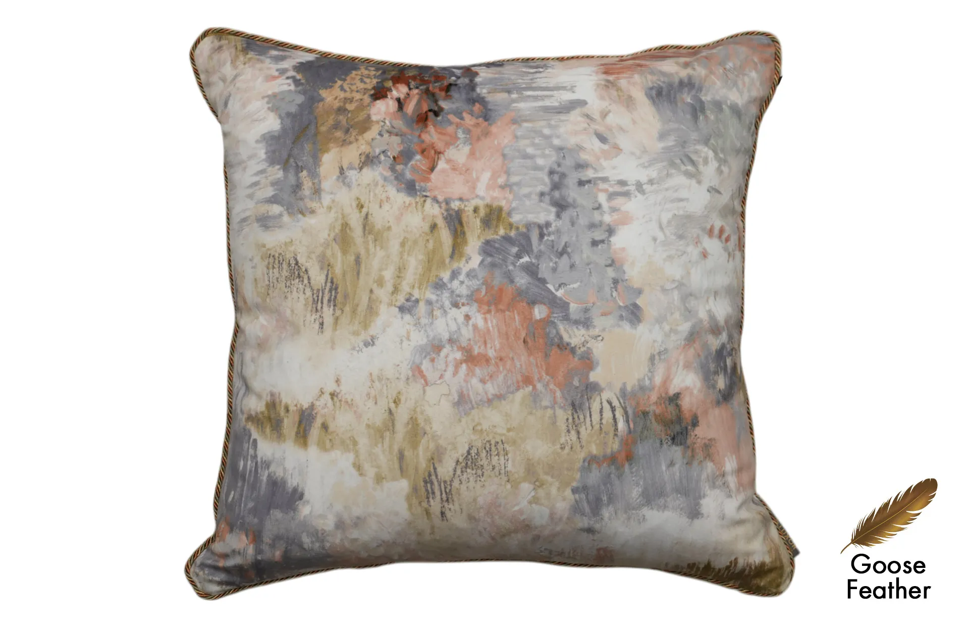 Home Decor Goose Feather Square Cushion CHN LXR 2003033633 IND Cushion Front View