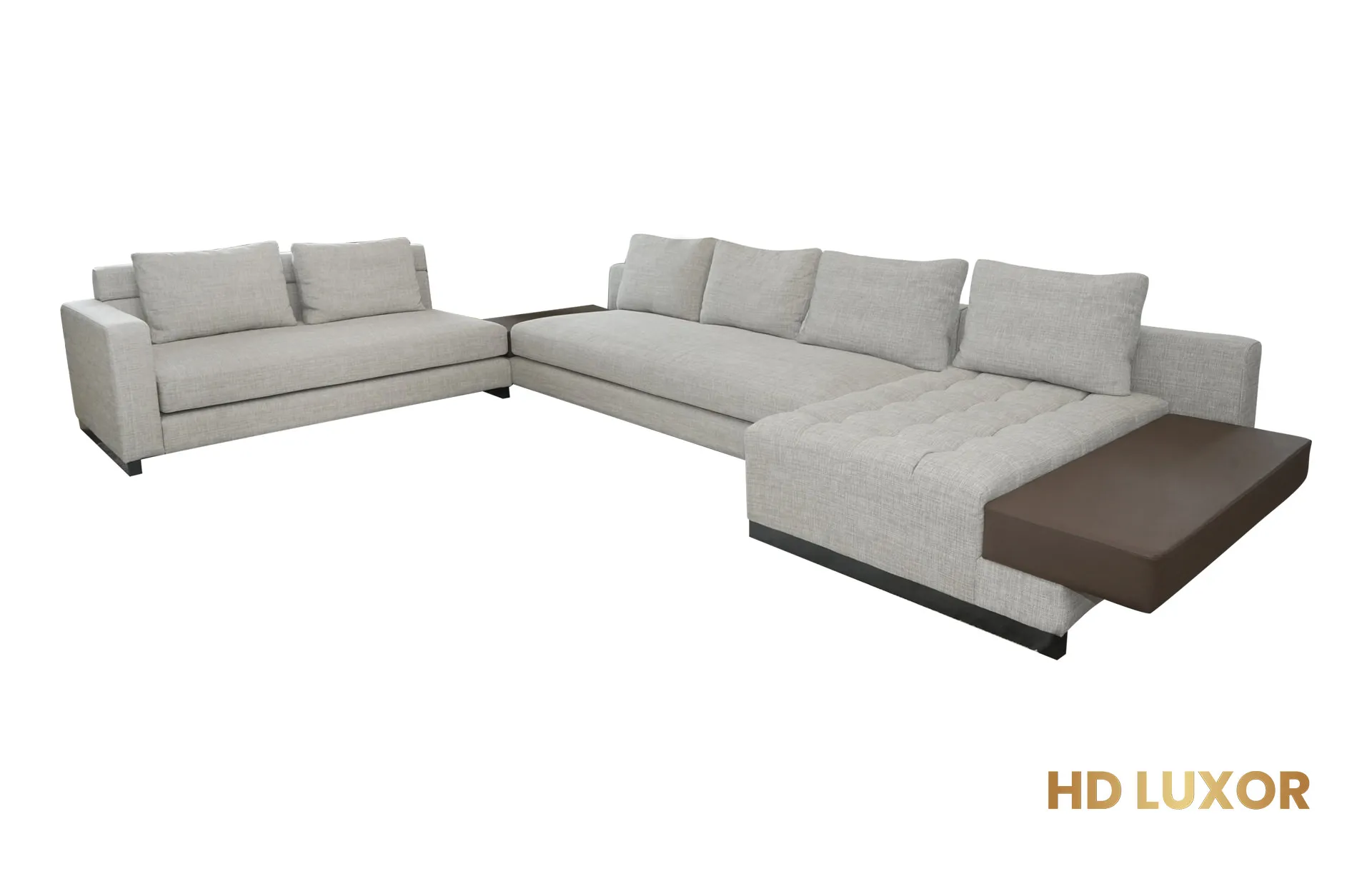 Home Decor Sectional & Corner Sofas Daniel L Sofa TF 401 Linen Side View