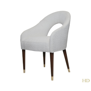 Home Decor Dining Chair Colombes Oslo Ivory Side View