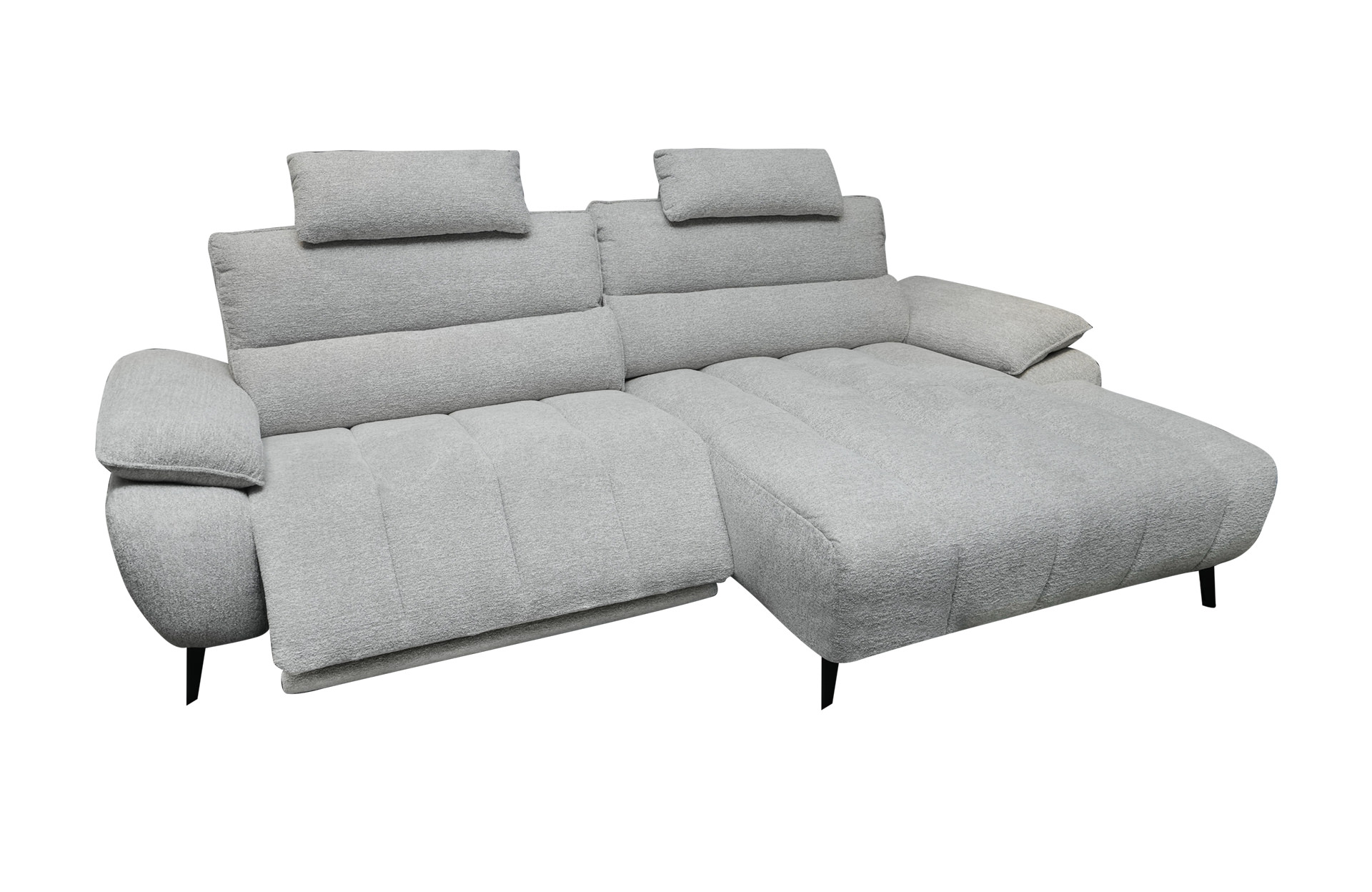 Home Decor Sectional & Corner Kobo Power Recliner Sofa Front / Side View