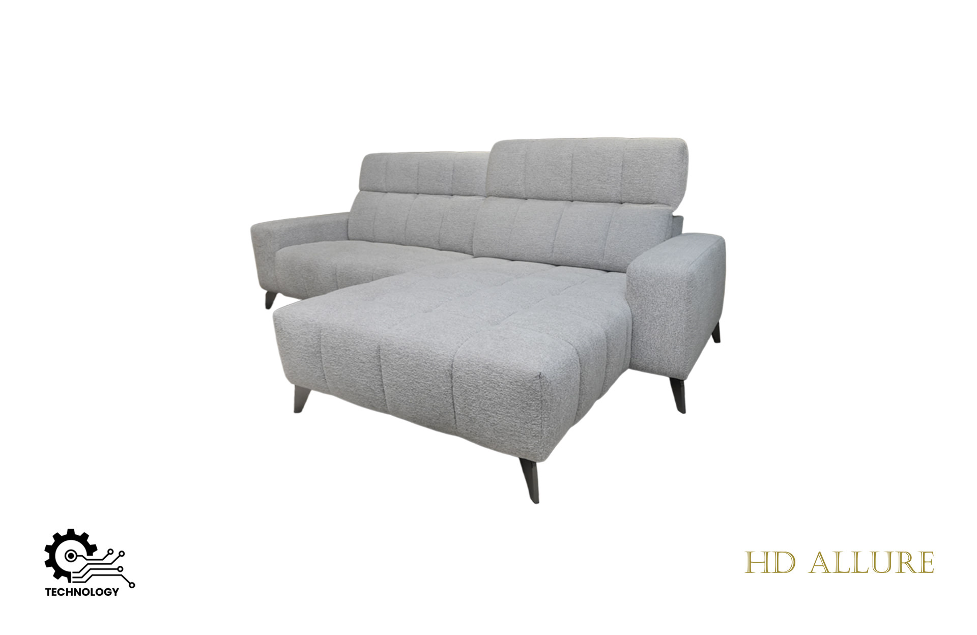 Home Decor Mori Power Recliner Sofa Side View of Open Backrest