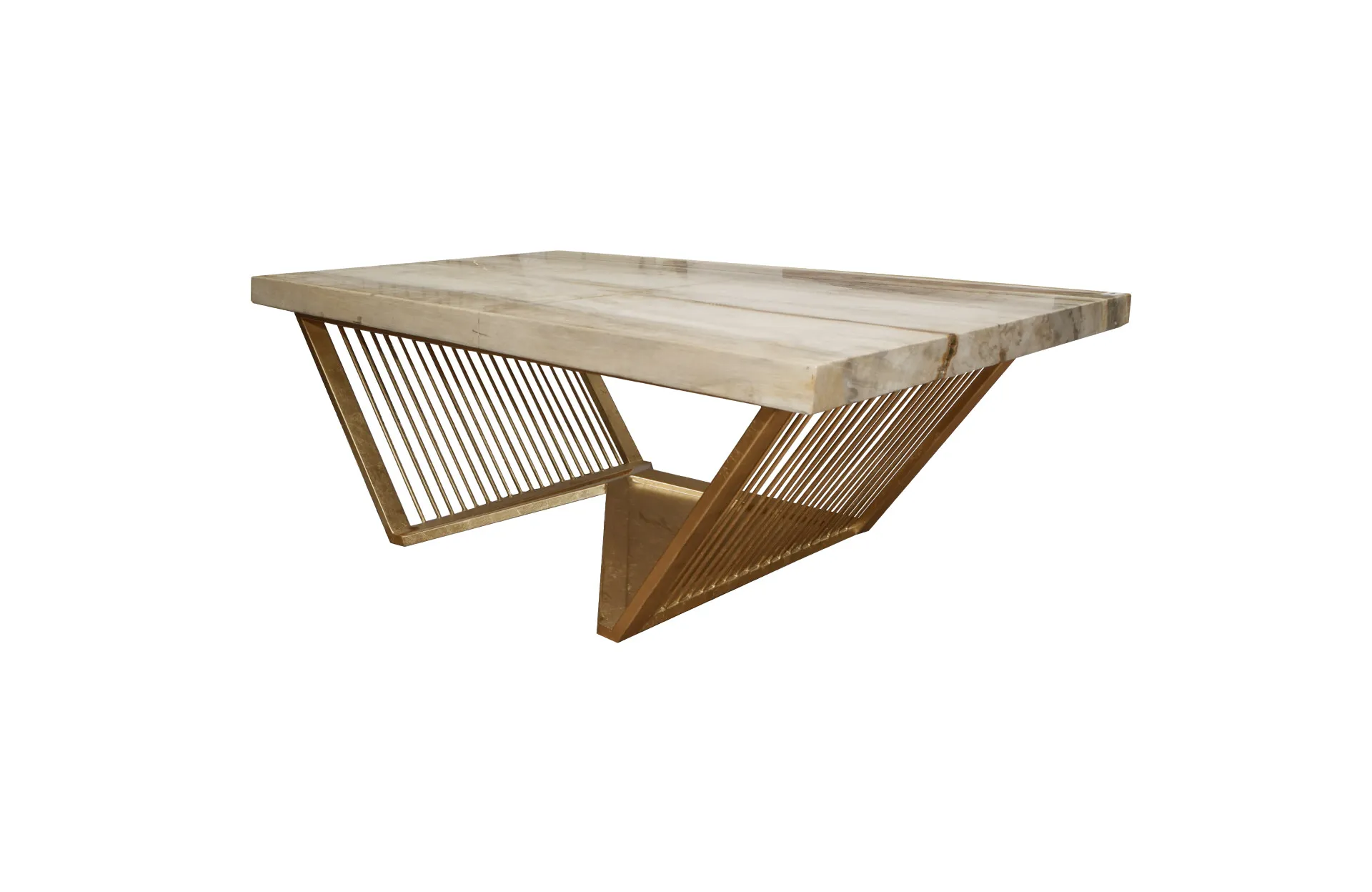 Home Decor Coffee Table PW Rectangle Slab SPFP.124/23 Side View