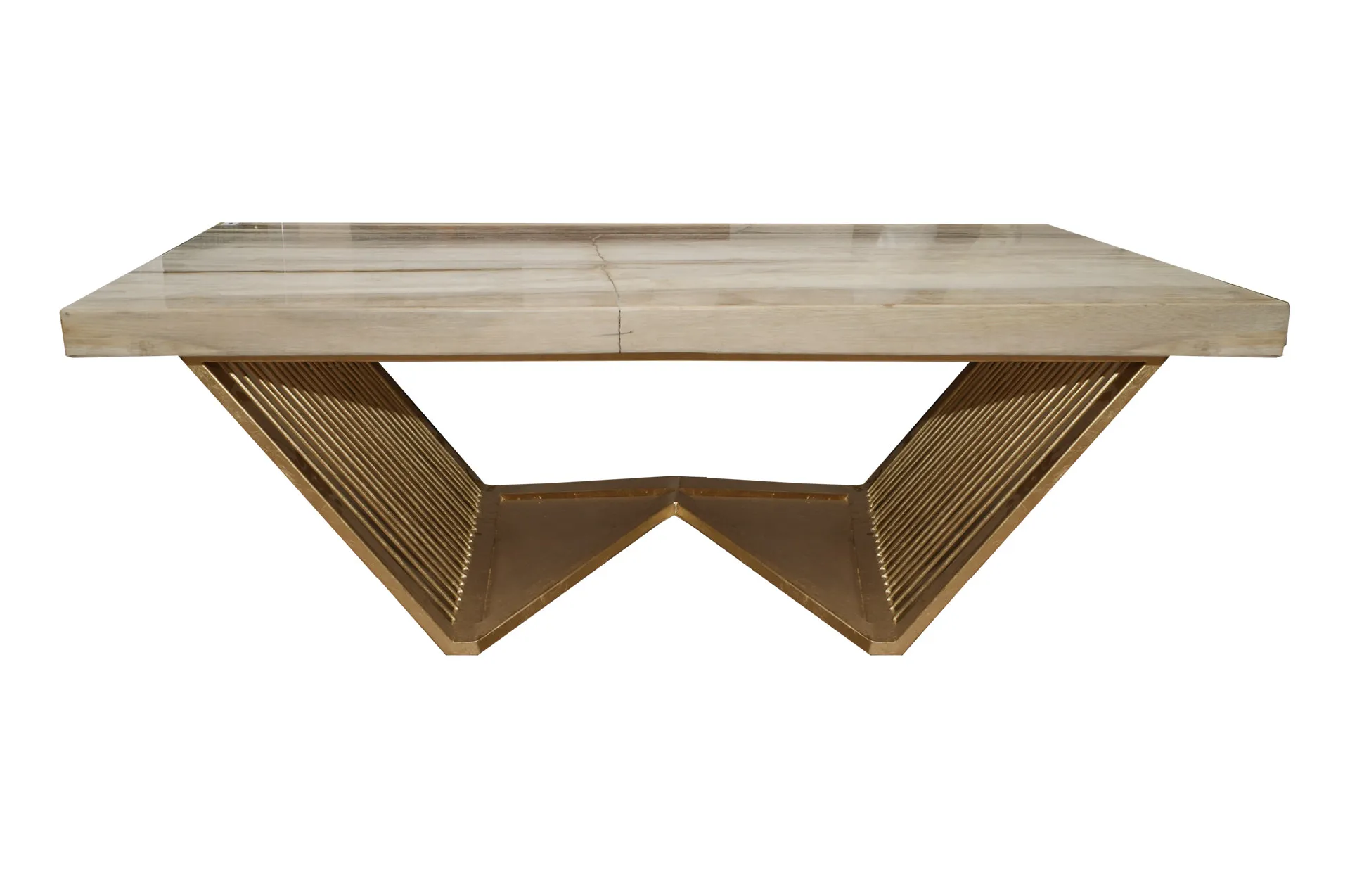 Home Decor Coffee Table PW Rectangle Slab SPFP.124/23 Front View