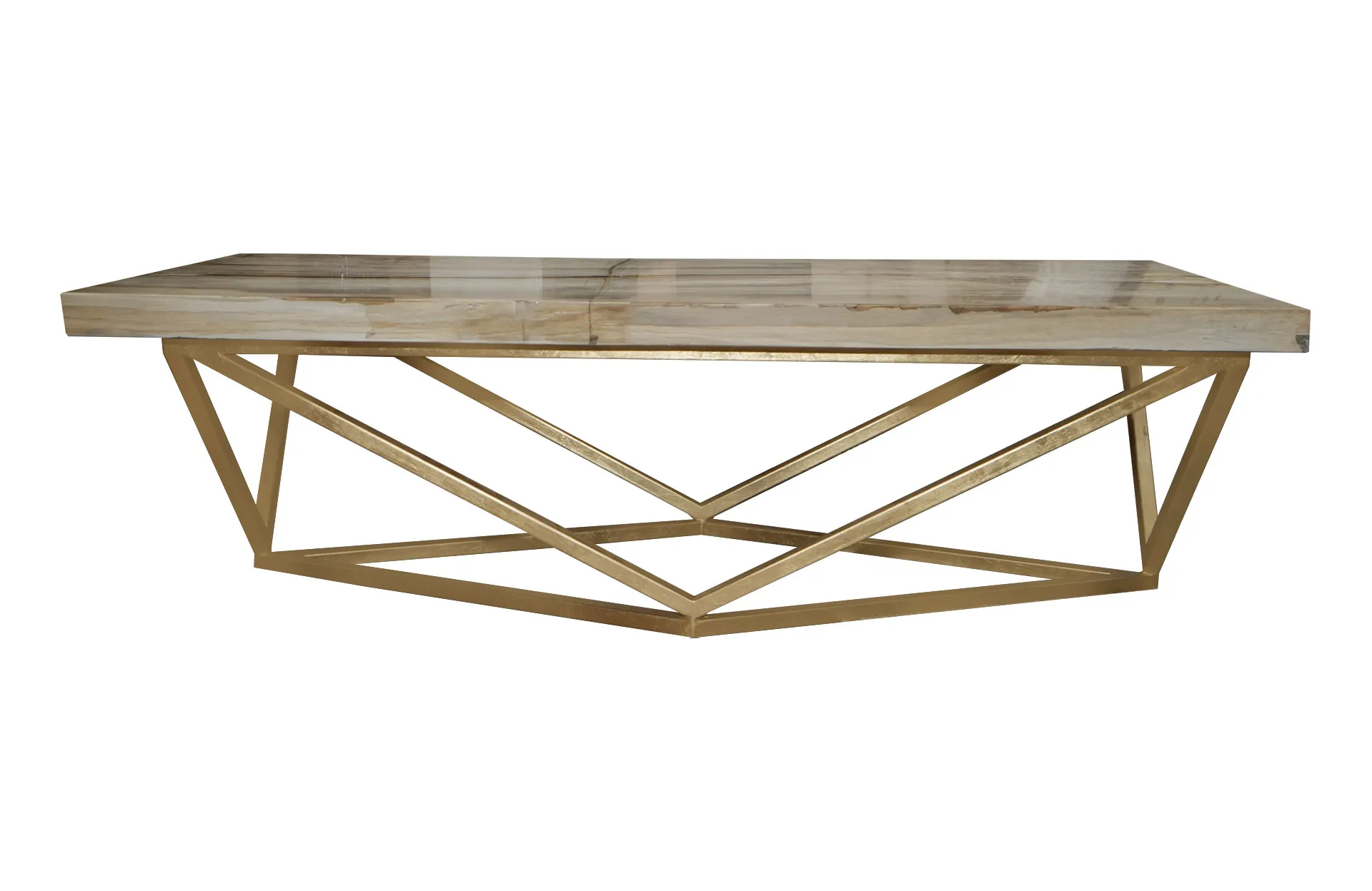 Home Decor Coffee Table PW Rectangle Slab SPFP.127/23 Front View