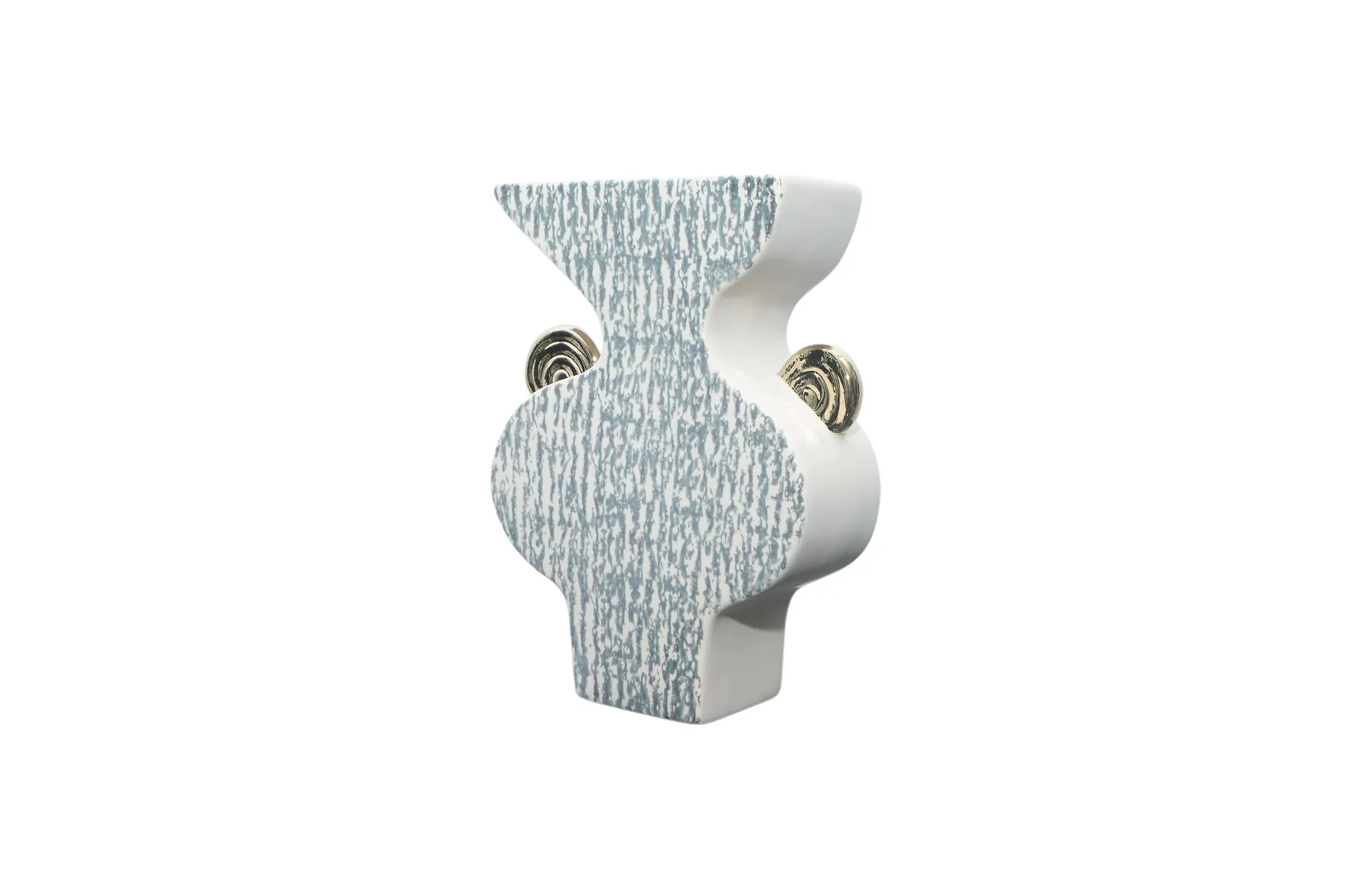 Home Decor Vase & Ceramic Patterned Gold Ear Vase B FD-D24133B Side View