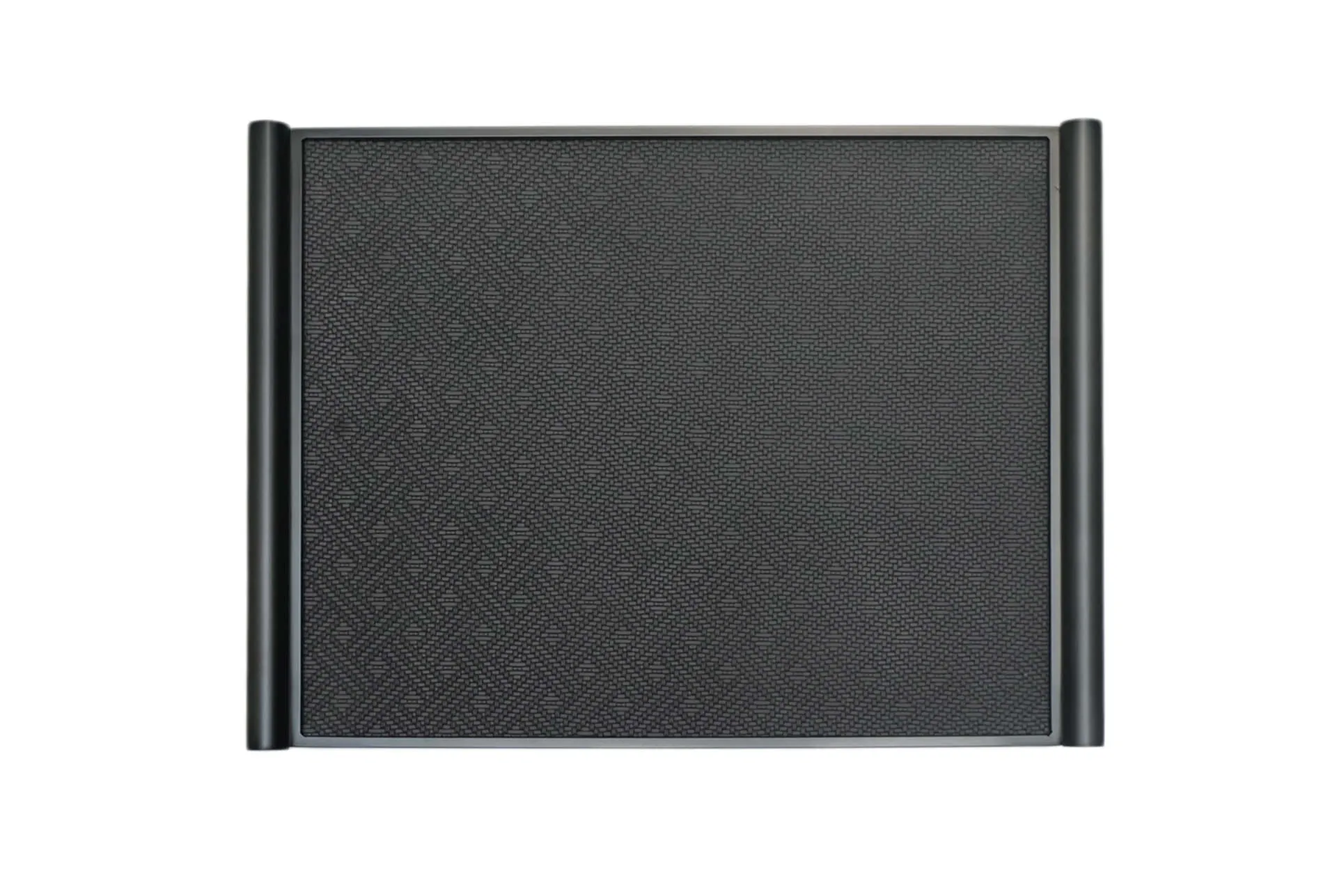 Home Decor Bowls & Trays Scroll Leather Tray-Black FC-W24009BD Top View