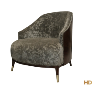Home Decor Tabouli Armchair Large FM Cocoa ( Veneer ) Side View