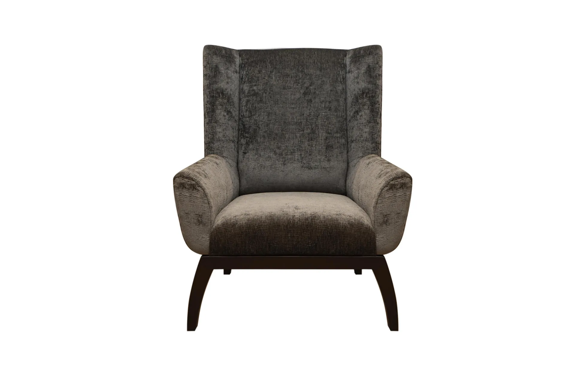 Home Decor Tondo Armchair CC 7298-253 Charcoal Front View