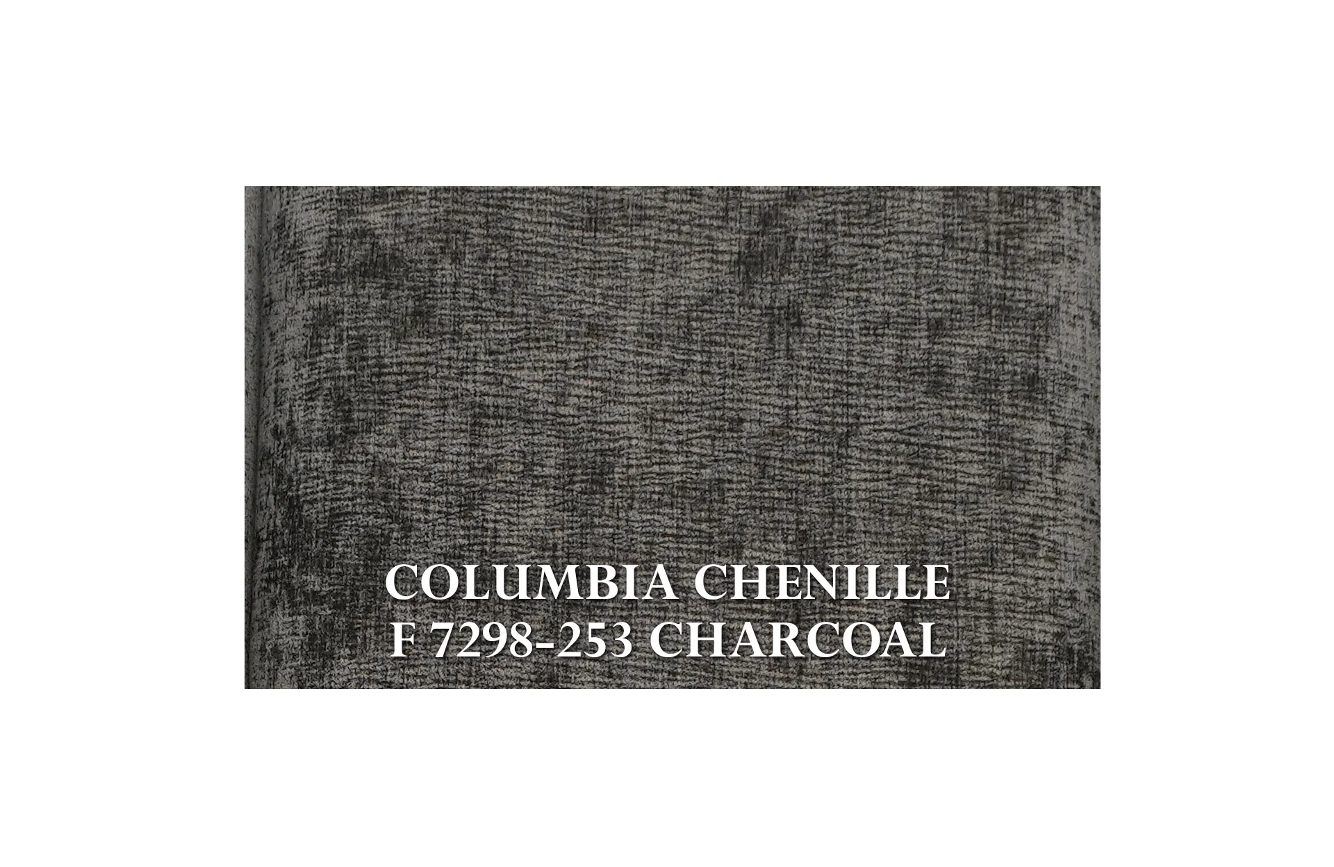 Home Decor Tondo Armchair CC 7298-253 Charcoal Fabric View COLUMBIA CHENILLE F 7298-253 CHARCOAL
